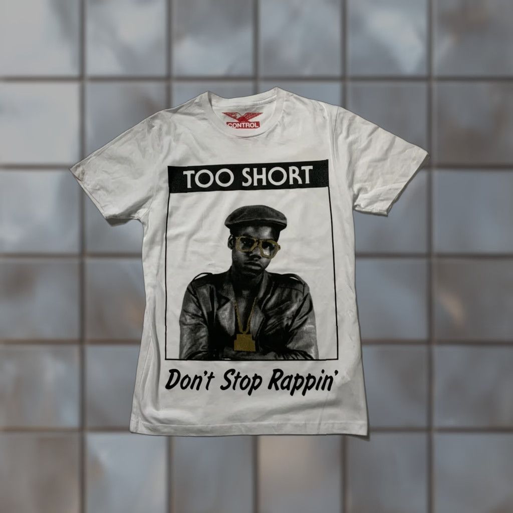 Area Control Too Short Don’t Stop Rappin’ Bay Area Hip Hop Rap T-Shirt Sz. S Mens White Hip Hop Basics Shirt Size US S / EU 44-46 / 1 - 1 Thumbnail