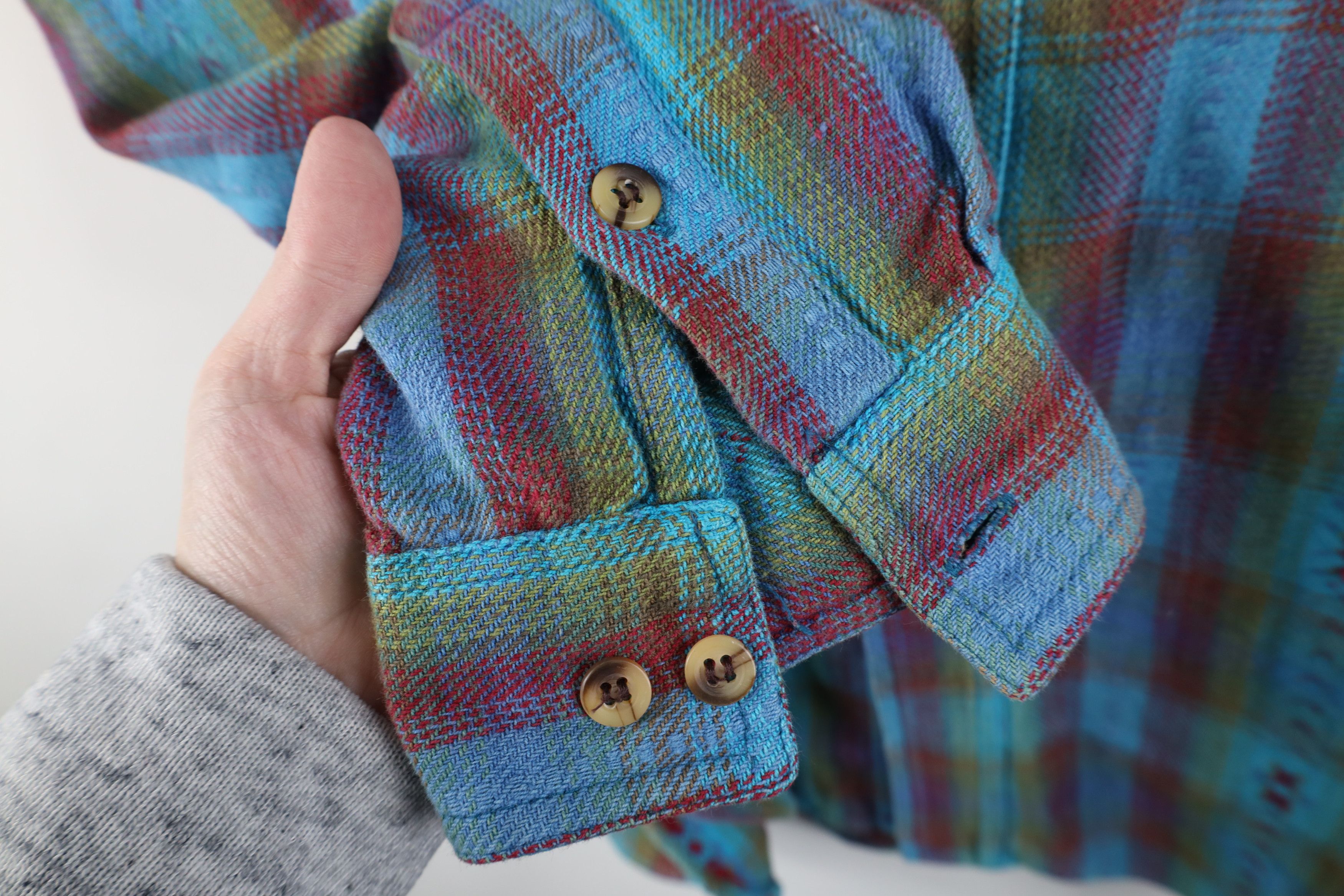 Vintage Vintage 90s Streetwear Southwestern Weave Button Shirt Size US L / EU 52-54 / 3 - 7 Thumbnail