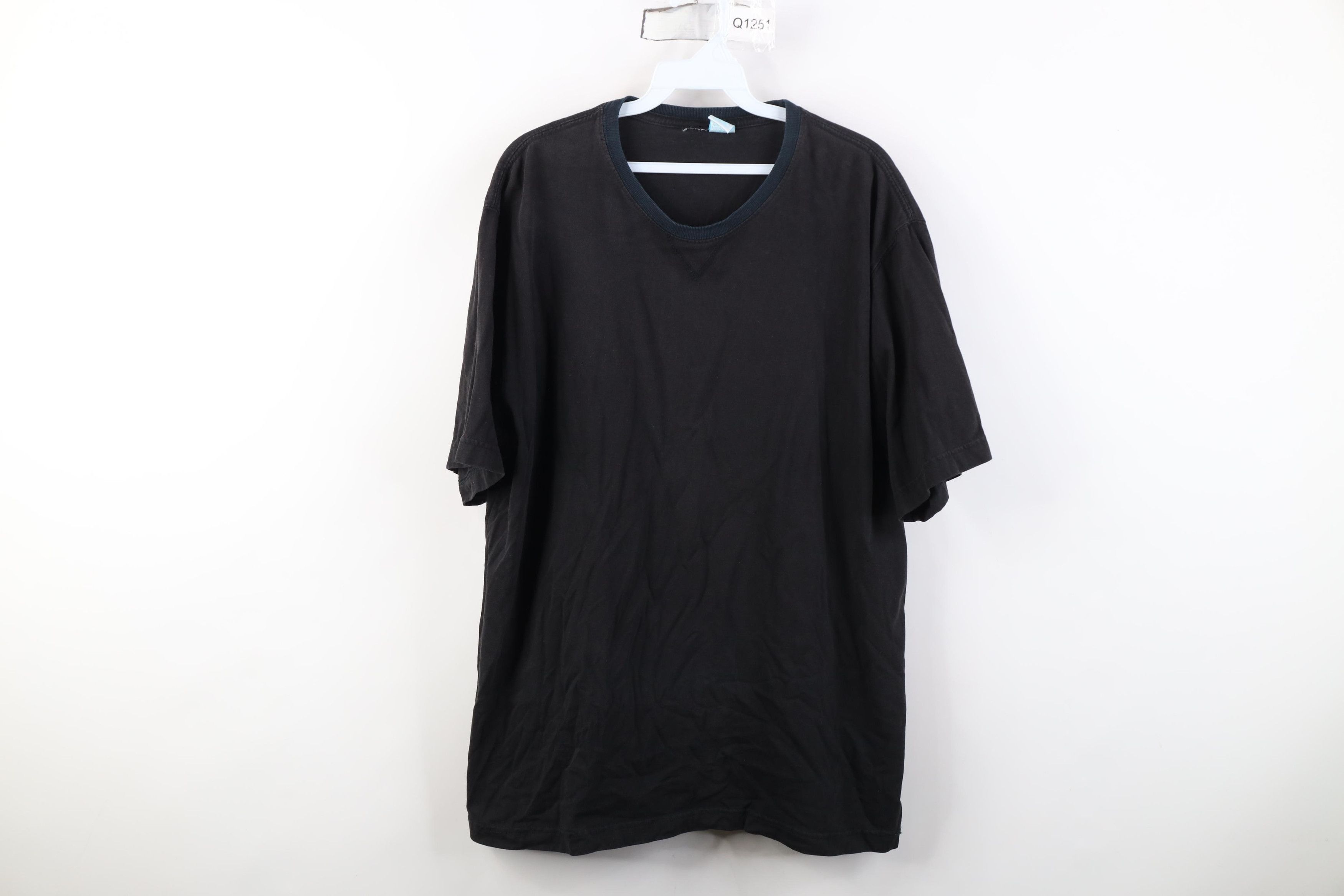Vintage Vintage 90s Streetwear Cotton Short Sleeve T-Shirt Black Size US L / EU 52-54 / 3 - 1 Thumbnail