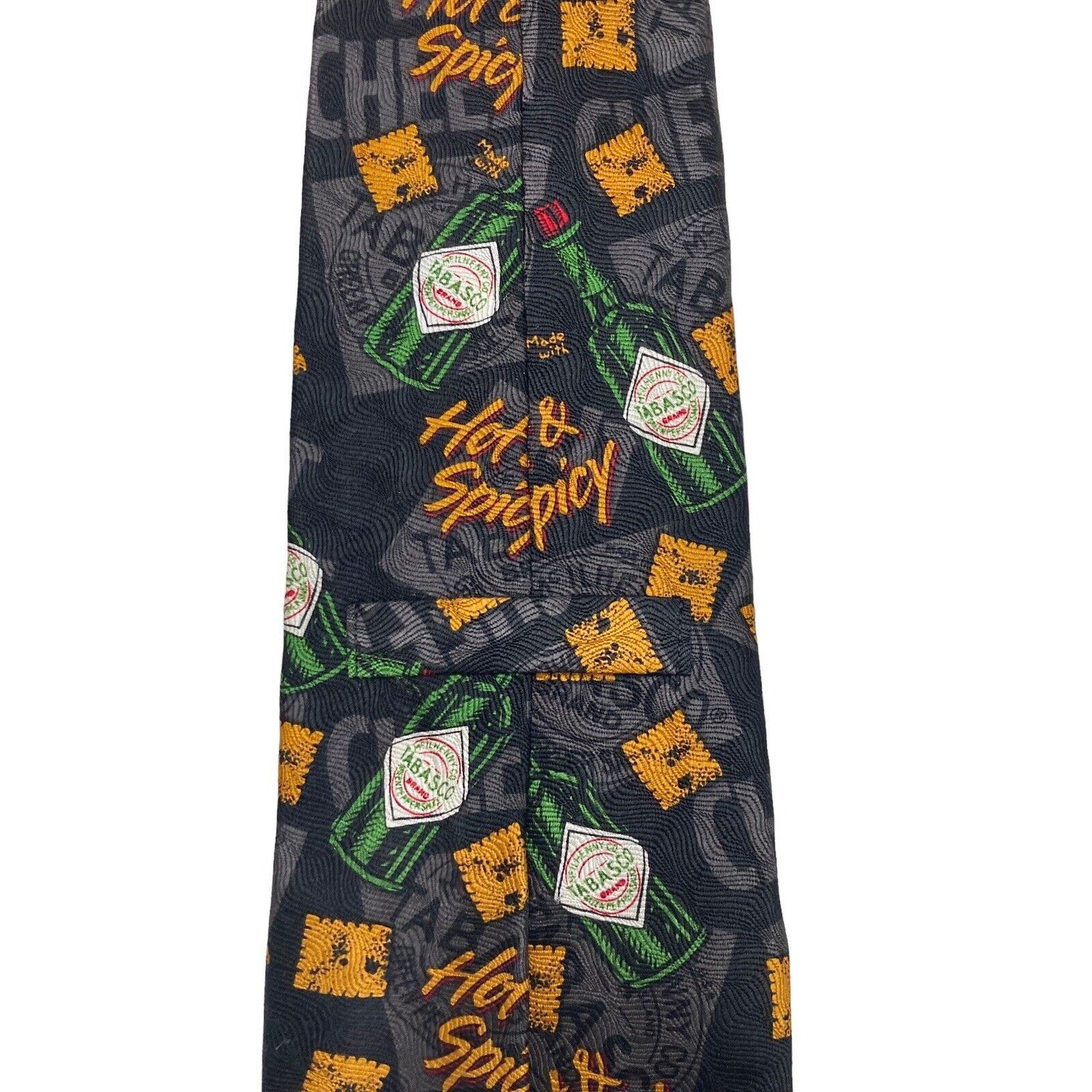 Tabasco Tabasco Sauce Green Pepper Sauce Cheez Its Crackers Necktie Size ONE SIZE - 4 Thumbnail