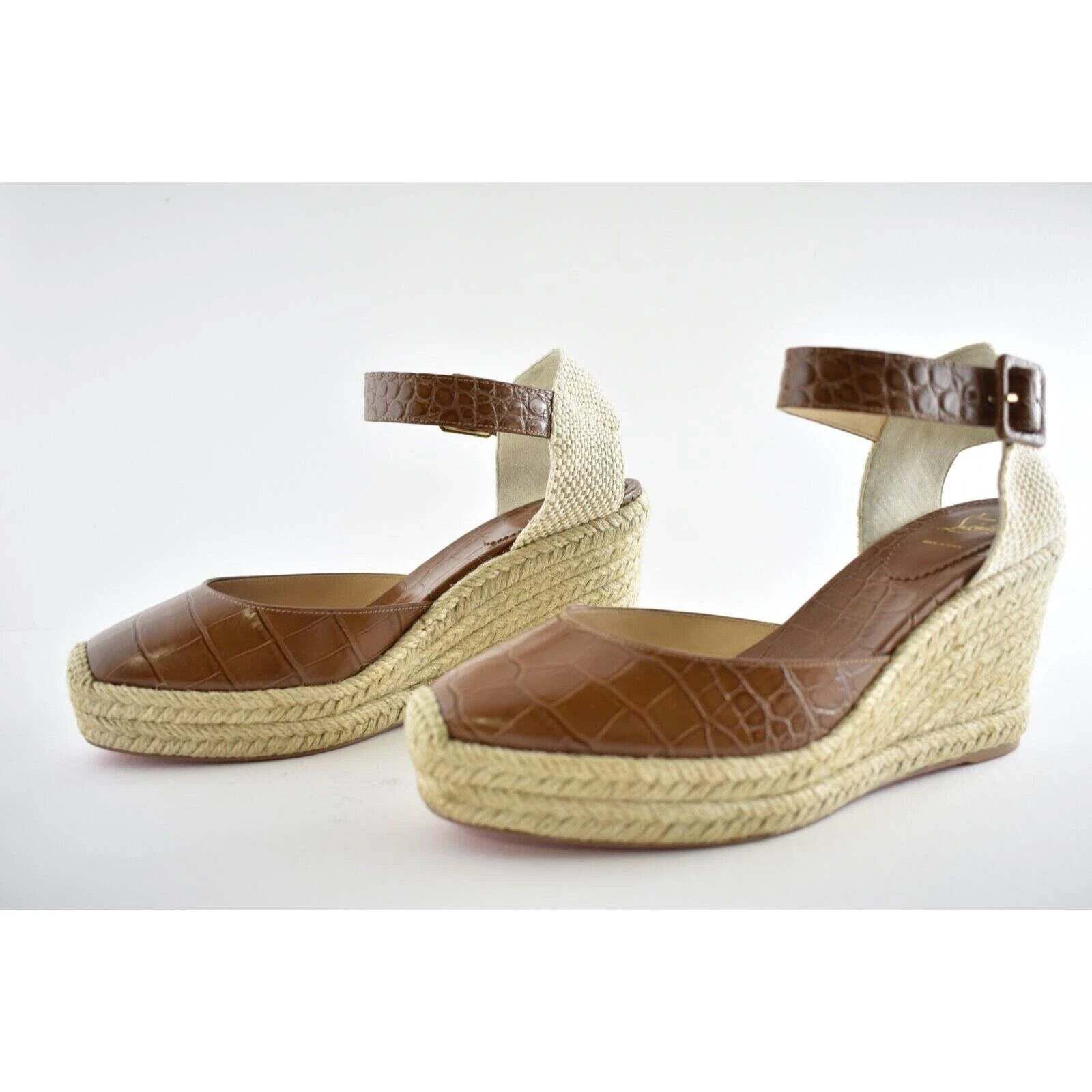Christian Louboutin Christian Louboutin Amelina 90 Biscotto Brown Platform Size US 9 / IT 39 - 9 Thumbnail