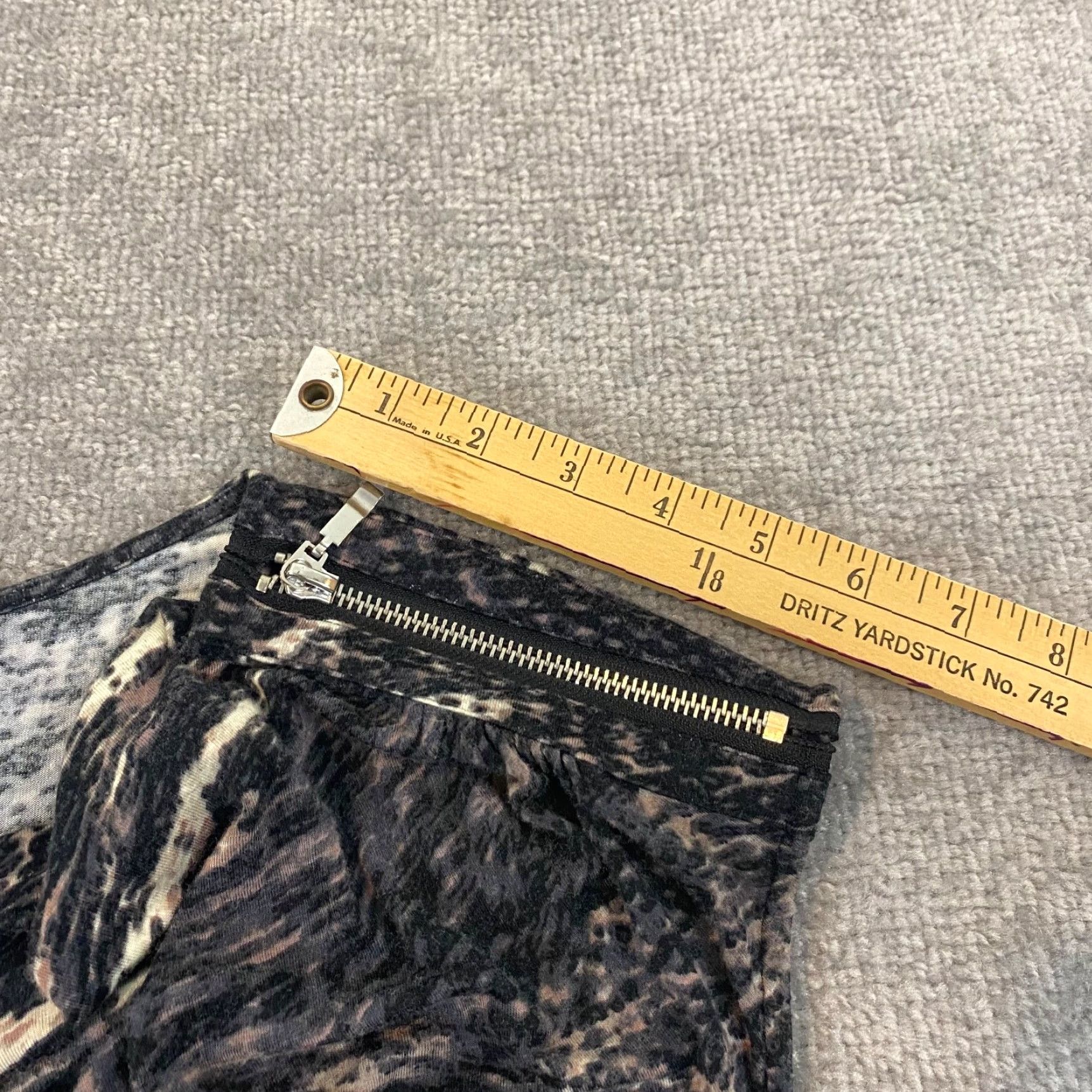 Vivienne Tam VIVIENNE TAM Blouse Animal Print Cowl Neck Zipper Top Womens Large Sleeveless Multicolor Shirt Size L / US 10 / IT 46 - 6 Thumbnail