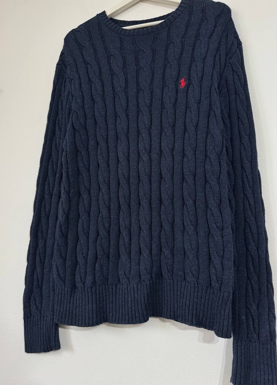 Polo Ralph Lauren Polo Ralph Lauren Cable Knit Sweater Navy–Classic Pony Logo Size US M / EU 48-50 / 2 - 4 Thumbnail