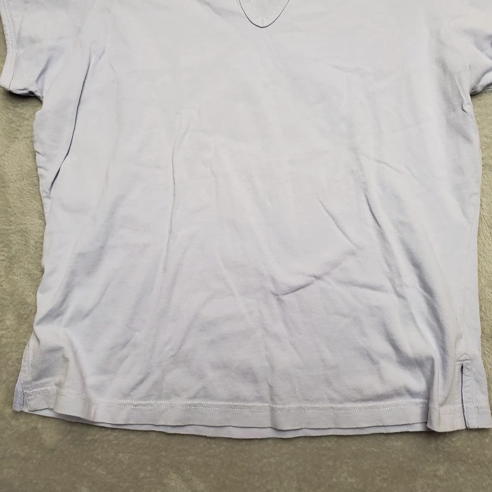 Vintage Columbia Shirt Women L Purple 100% Cotton Short Sleeve Casual Tee Top Size L / US 10 / IT 46 - 3 Thumbnail