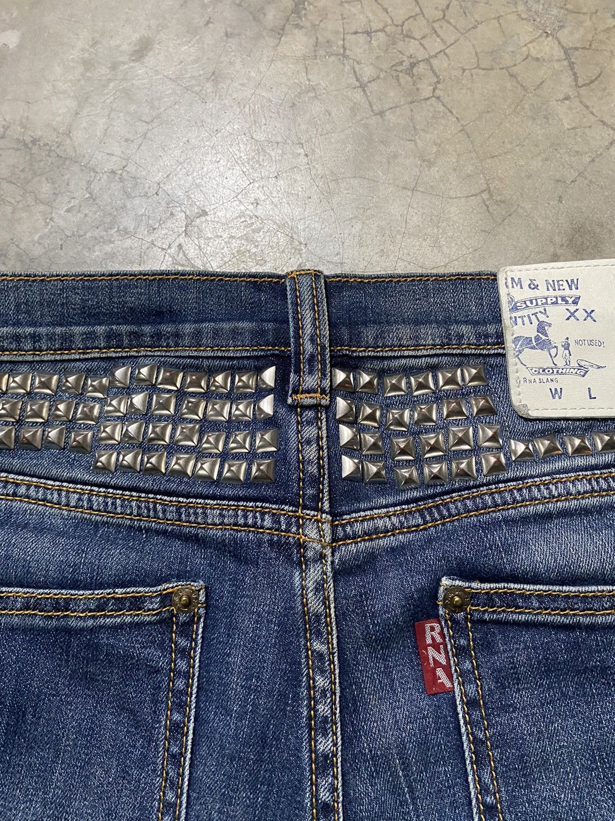 Hysteric Glamour × Japanese Brand Japanese RNA R-2578 Studded Punk Seditionaries Denim Size US 30 / EU 46 - 7 Thumbnail