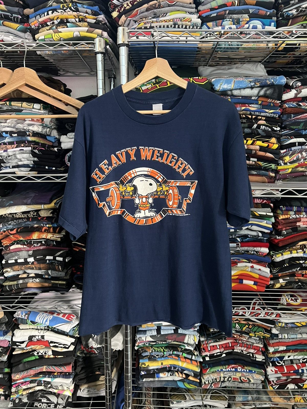 Peanuts 90s Snoopy Heavyweight GYM Single Stitch Schulz Tee Size US L / EU 52-54 / 3 - 1 Thumbnail