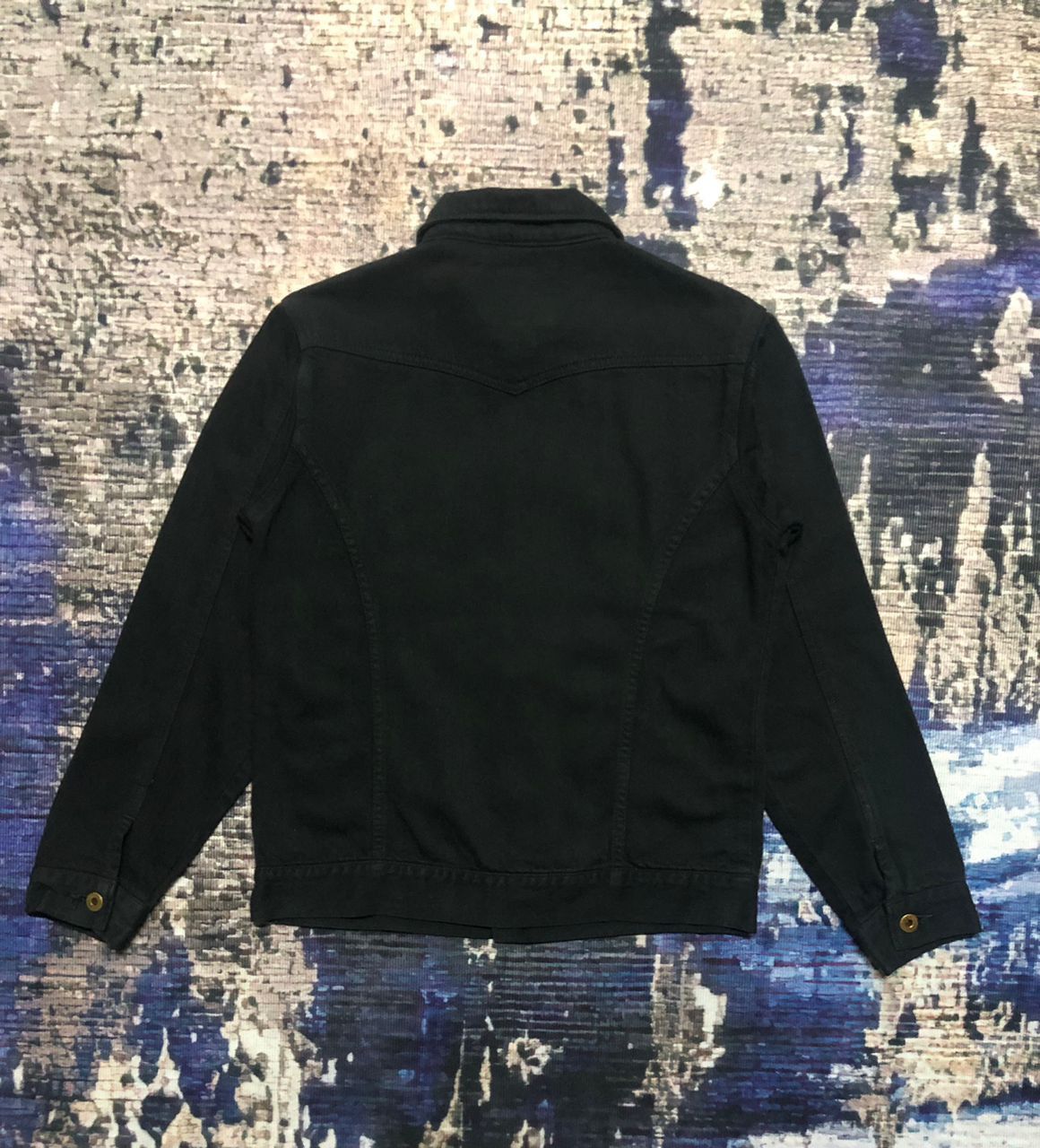 Japanese Brand Brapppers Soft Denim All Black Jacket Size US S / EU 44-46 / 1 - 2 Thumbnail