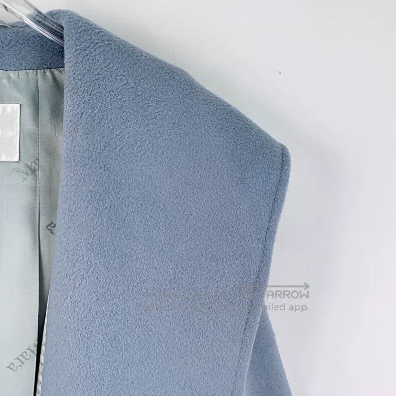Max Mara Max Mara Blue Camel Hair Hooded Belted Coat Size S / US 4 / IT 40 - 3 Thumbnail