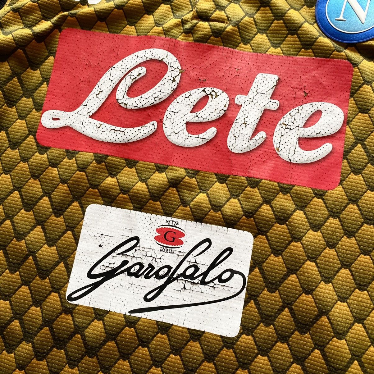 Vintage Kappa Napoli 2018-2019 Kombat Gara Goalkeeper T-shirt Jersey Size US L / EU 52-54 / 3 - 5 Thumbnail