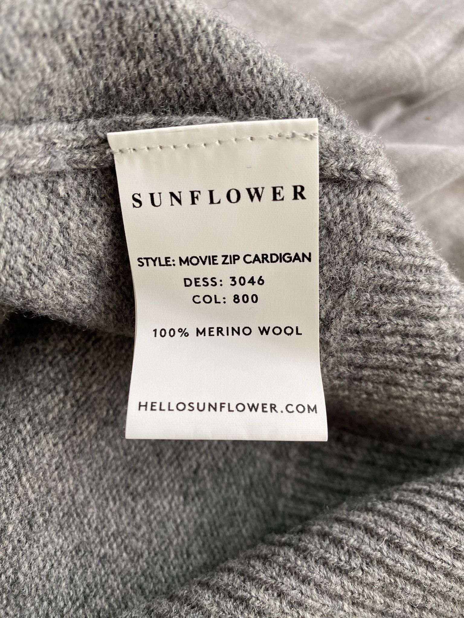 Sunflower NWOT - AW24 MOVIE ZIP CARDIGAN - 100% Merino Wool Size US XL / EU 56 / 4 - 11 Thumbnail