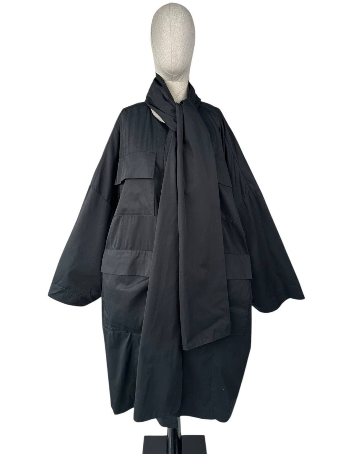 Other CHRISTA DE CAROUGE Avant Garde Black Oversized Coat Jacket Size ONE SIZE - 1 Thumbnail