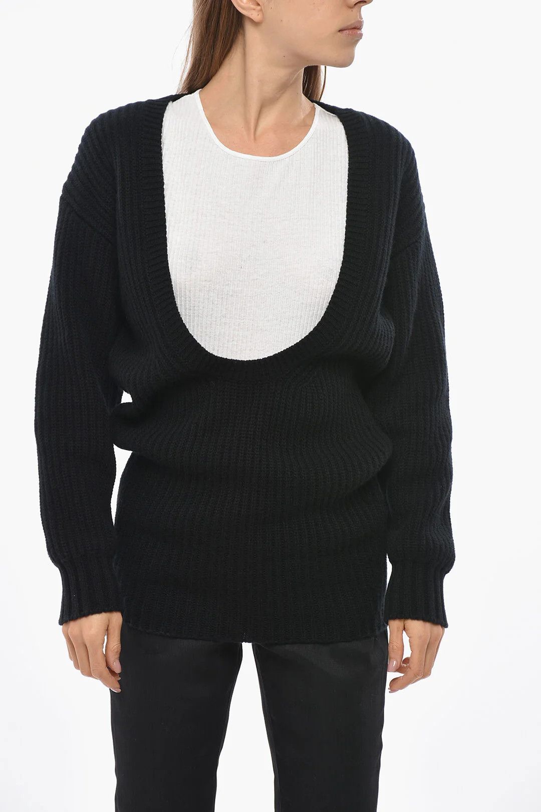 Valentino og1mm0426 Pure Cashmere Sweater in Black Size XS / US 0-2 / IT 36-38 - 1 Thumbnail