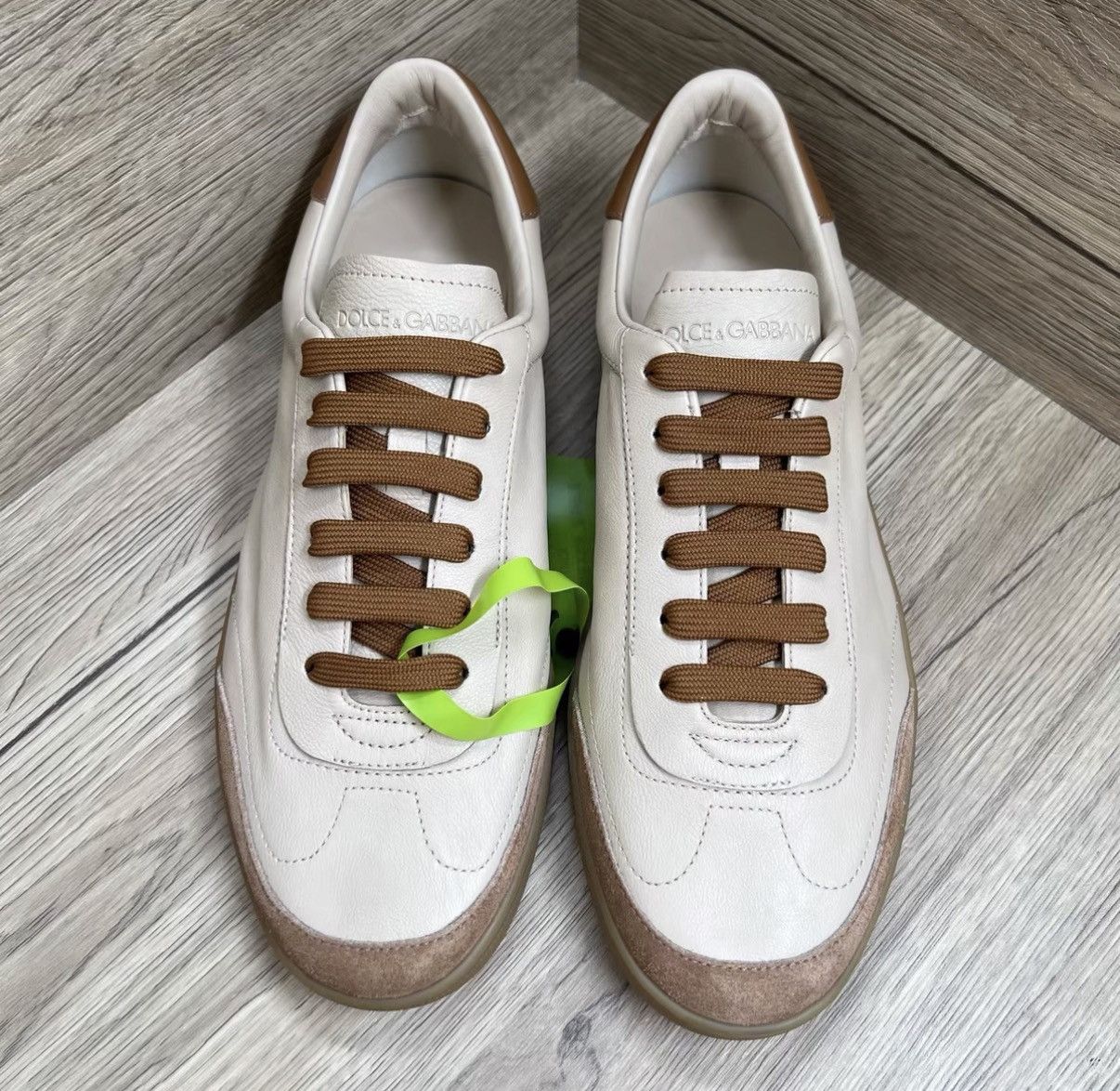 Dolce & Gabbana Dolce & Gabbana Grey and Brown Retro Sneakers J41 Size US 8.5 / EU 41-42 - 3 Thumbnail