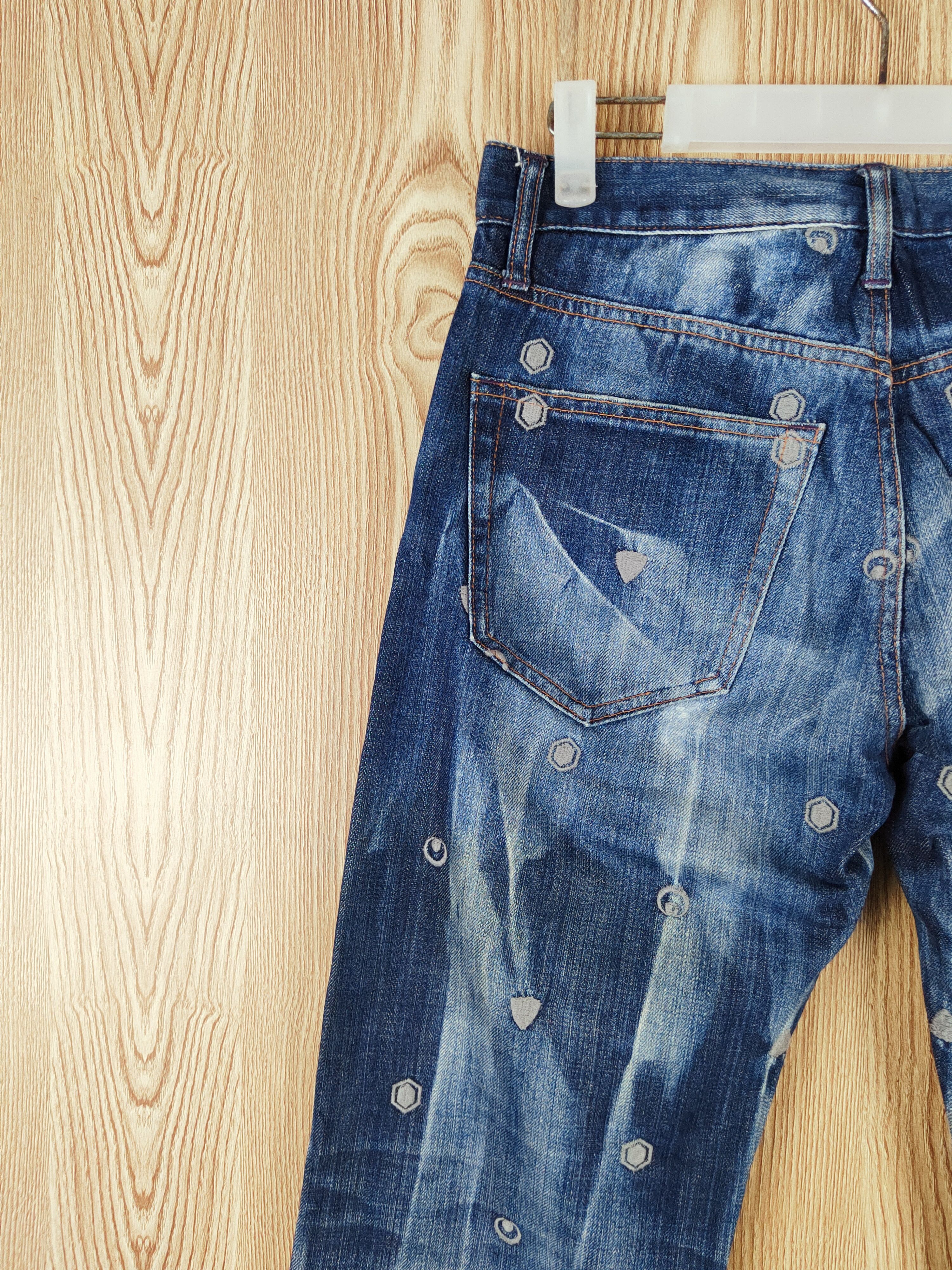 Takeo Kikuchi TK Mixpice Dark Blue Distressed Ripped Jeans #W343 Size US 30 / EU 46 - 9 Thumbnail