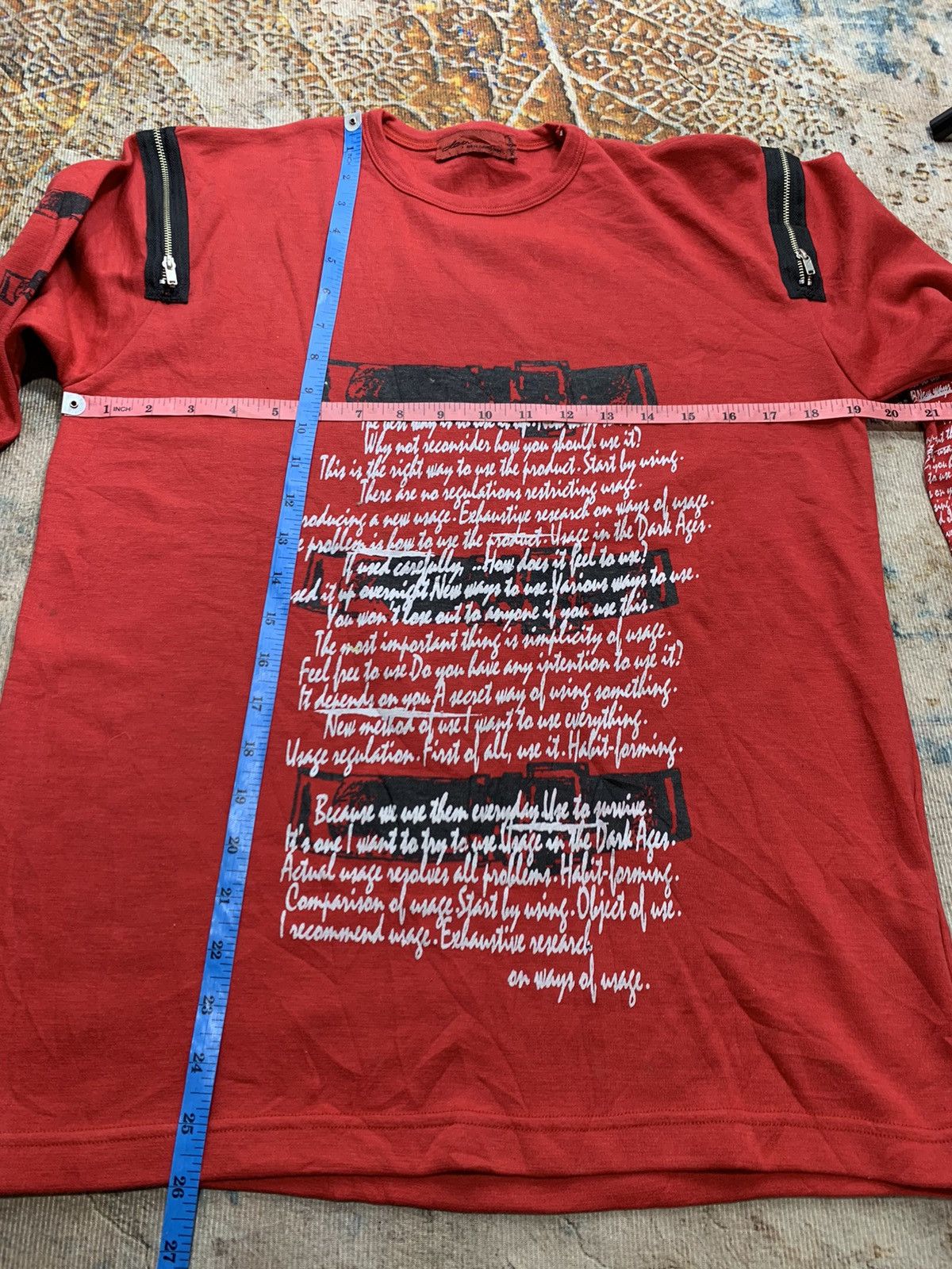 If Six Was Nine JAPANESE GOTHIC RED GRUNGE THE U.K PUNK LONG SLEVEE Size US M / EU 48-50 / 2 - 7 Thumbnail