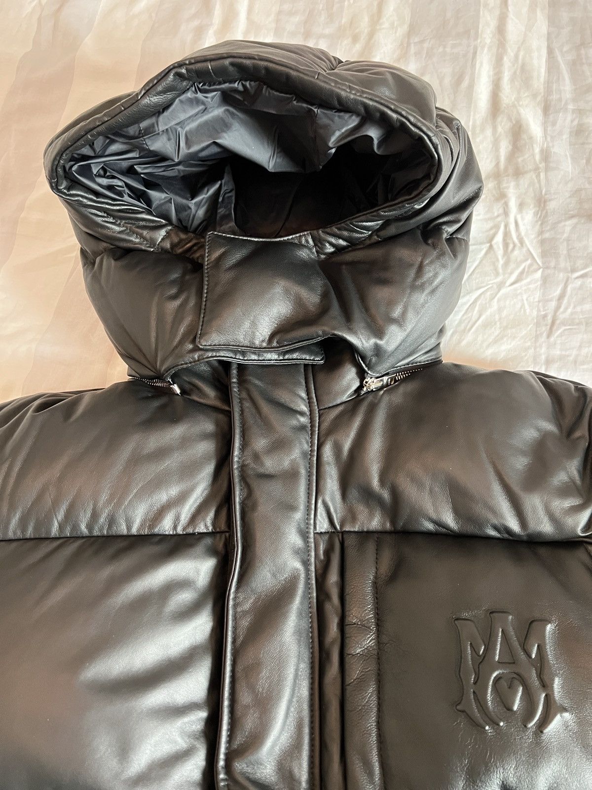 Amiri Amiri leather down Puffa jacket Size US L / EU 52-54 / 3 - 15 Thumbnail