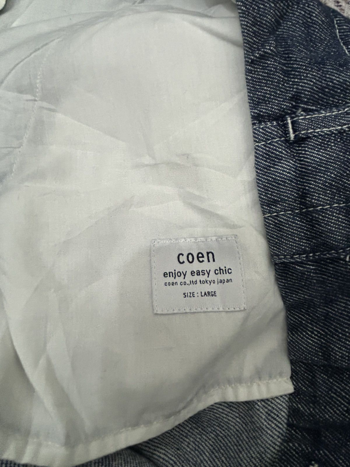 Japanese Brand × Yohji Yamamoto Coen Japan Baggy Jeans Left Side Zipper yohji style Size US 29 - 10 Thumbnail