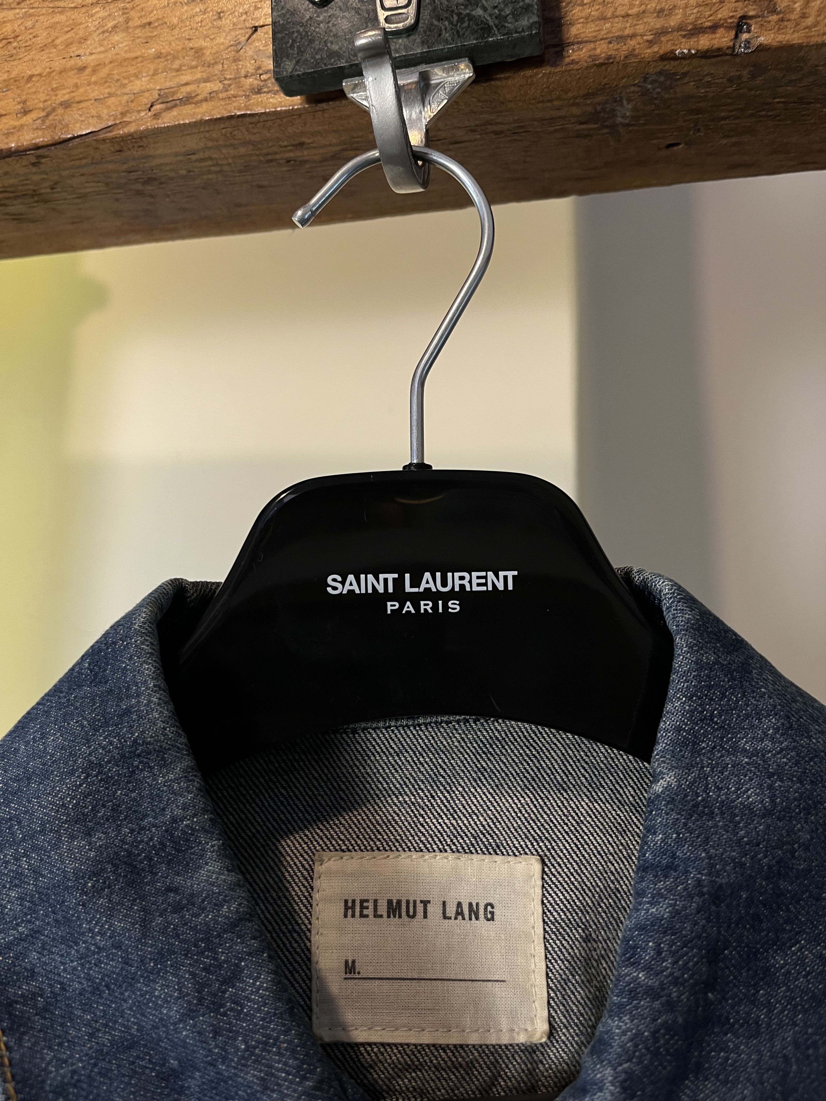 Helmut Lang × Vintage Vintage Helmut Lang Denim Trucker Jacket Made In Italy Size US S / EU 44-46 / 1 - 4 Thumbnail