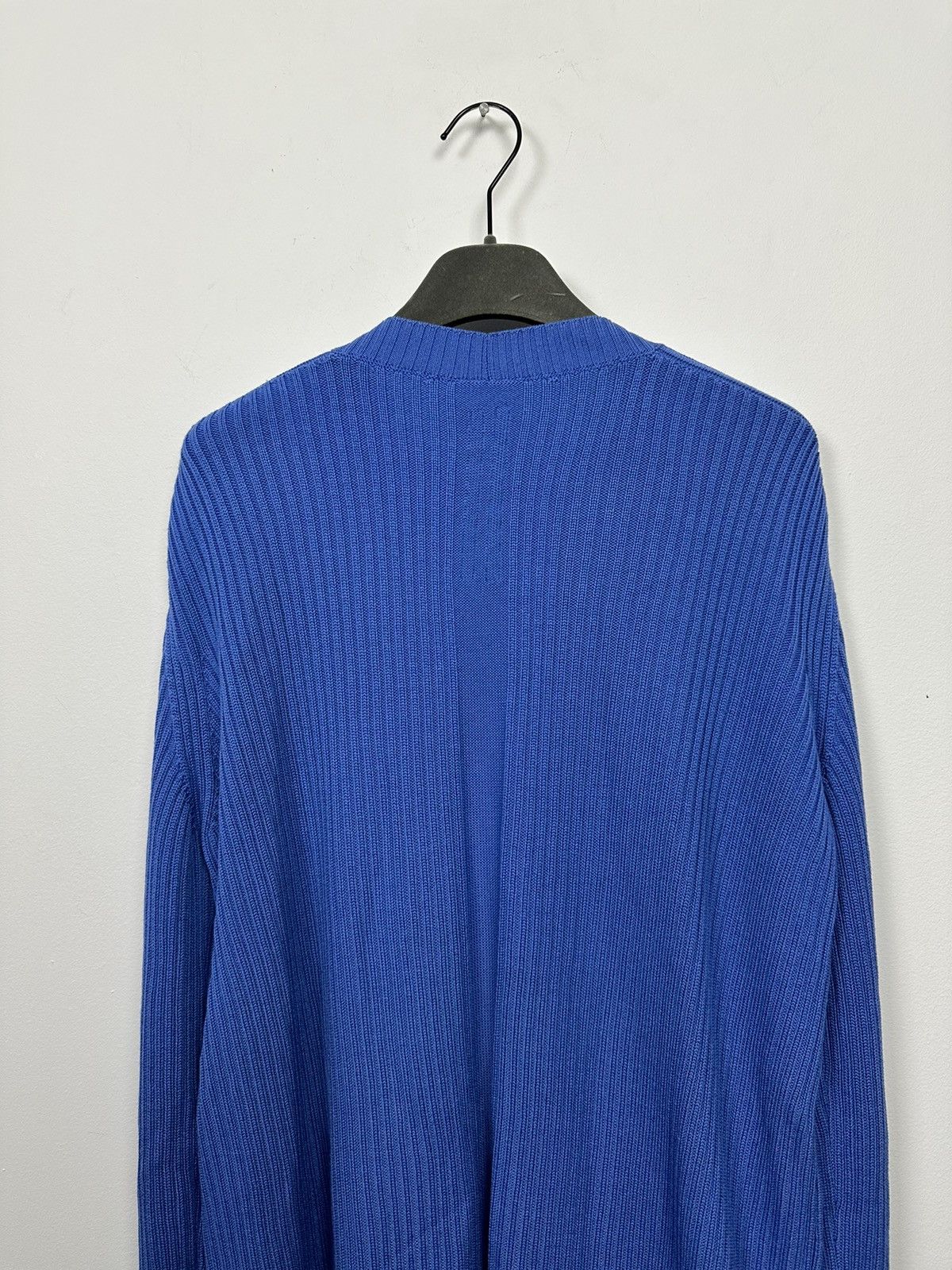 Rick Owens SS20 ‘TECUATL’ Blue Wool Geo Knit Sweater Size US L / EU 52-54 / 3 - 5 Thumbnail