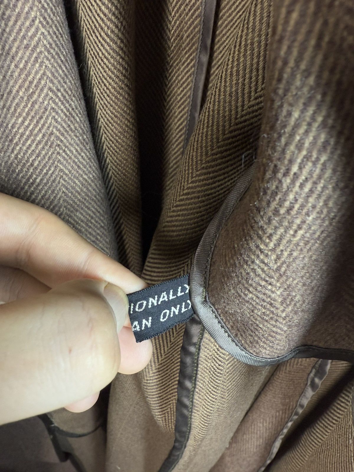 Yves Saint Laurent Wool YSL Coat Heavy Brown Soft Camel France Size US L / EU 52-54 / 3 - 7 Thumbnail