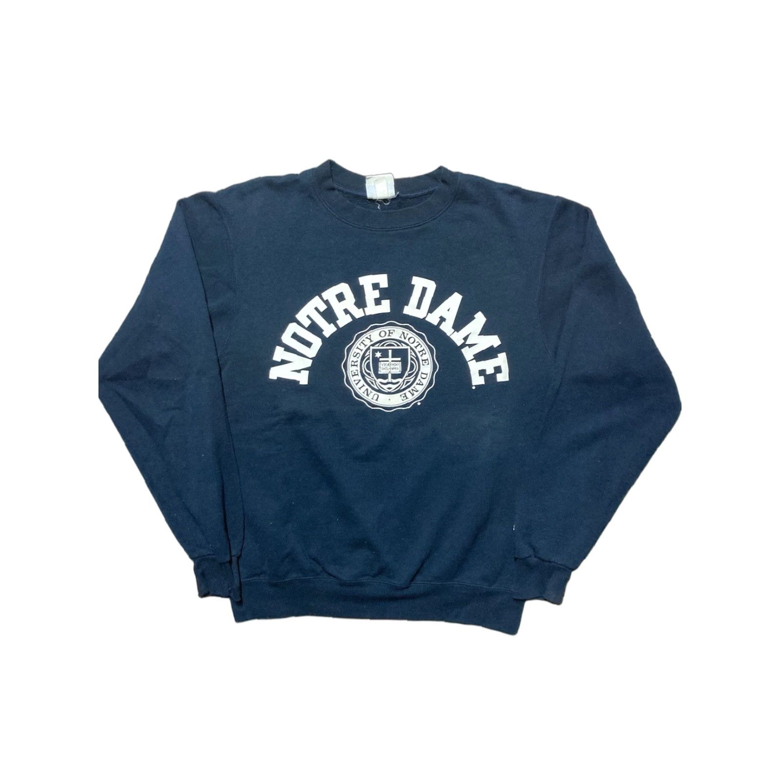 Champion VINTAGE Champion Crewneck Sweatshirt Notre Dame Pullover Eco Fleece Small Men Blue Pullover Sweatshirt 1950s 60s 70s G3 Mens Size US S / EU 44-46 / 1 - 1 Thumbnail
