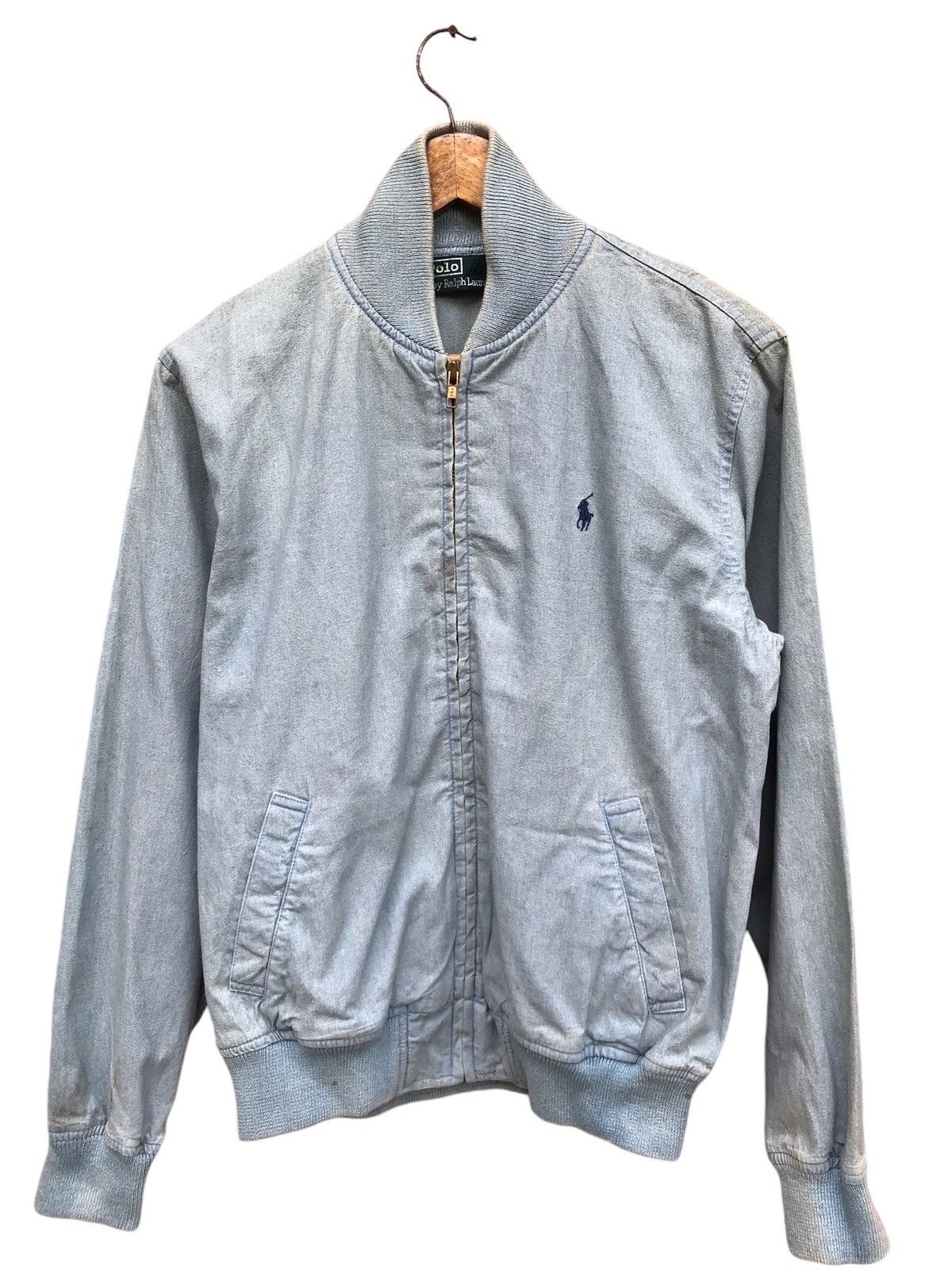 Polo Ralph Lauren × Vintage RARE VINTAGE POLO RALPH LAUREN BOMBER DENIM JACKET Size US S / EU 44-46 / 1 - 4 Thumbnail