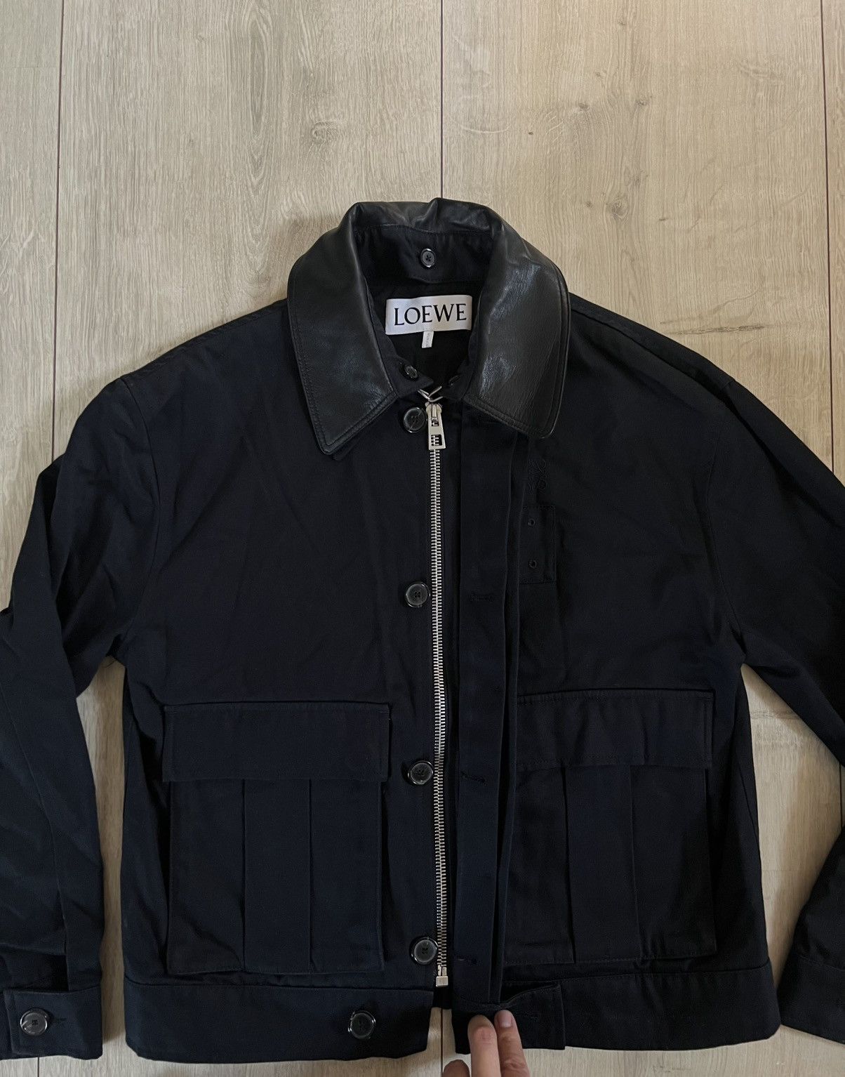 Loewe Loewe Jacket with Pockets and leather collar Size US M / EU 48-50 / 2 - 7 Thumbnail