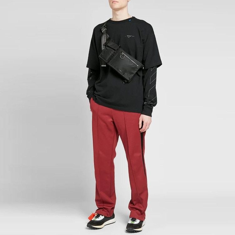 Off-White Black Unfinished Reflective Arrows Long Sleeve T-Shirt Size US L / EU 52-54 / 3 - 5 Thumbnail