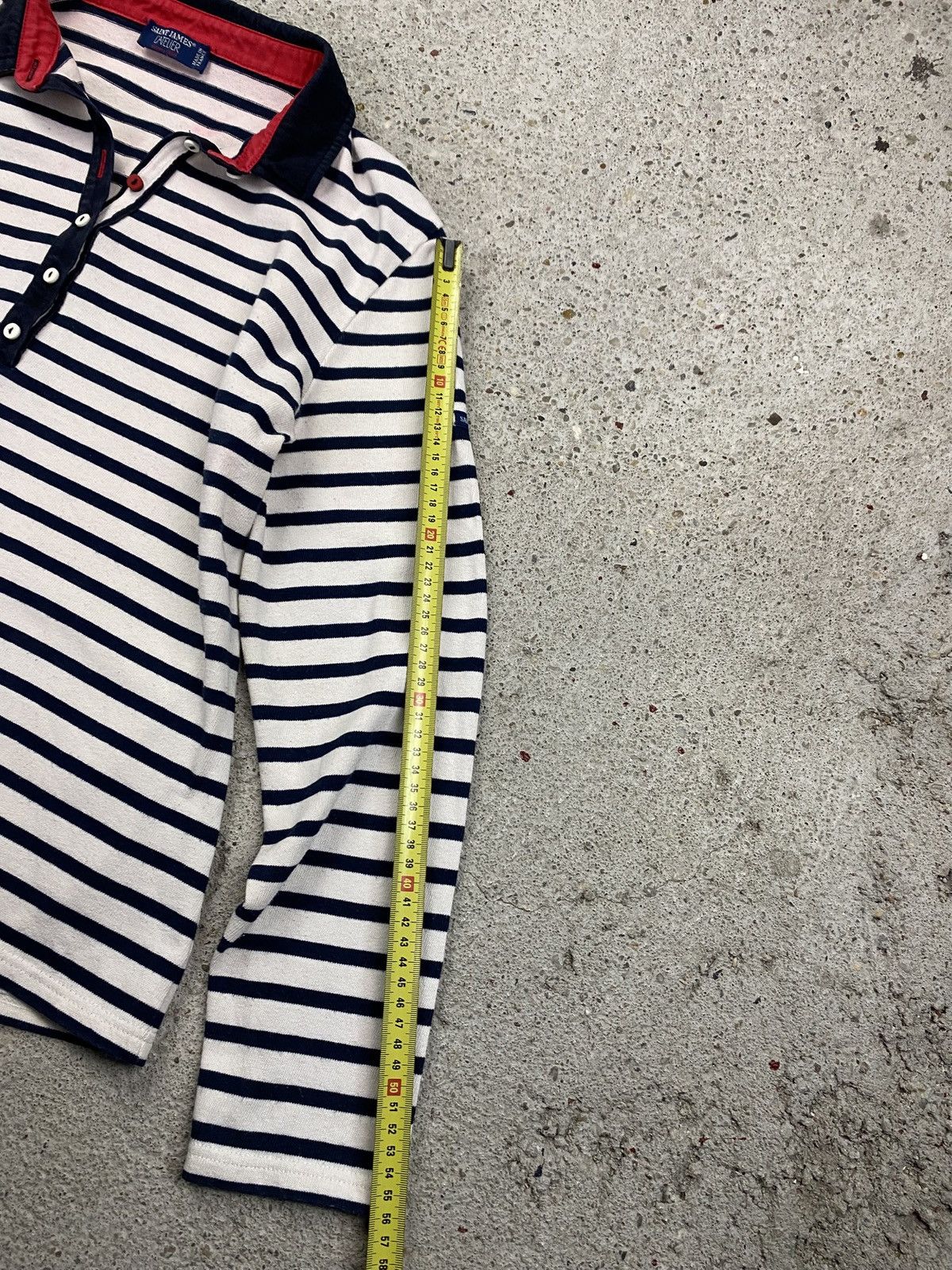 Saint James Saint James l atelier longleeve Polo T-shirt shirt stripes Size L / US 10 / IT 46 - 13 Thumbnail