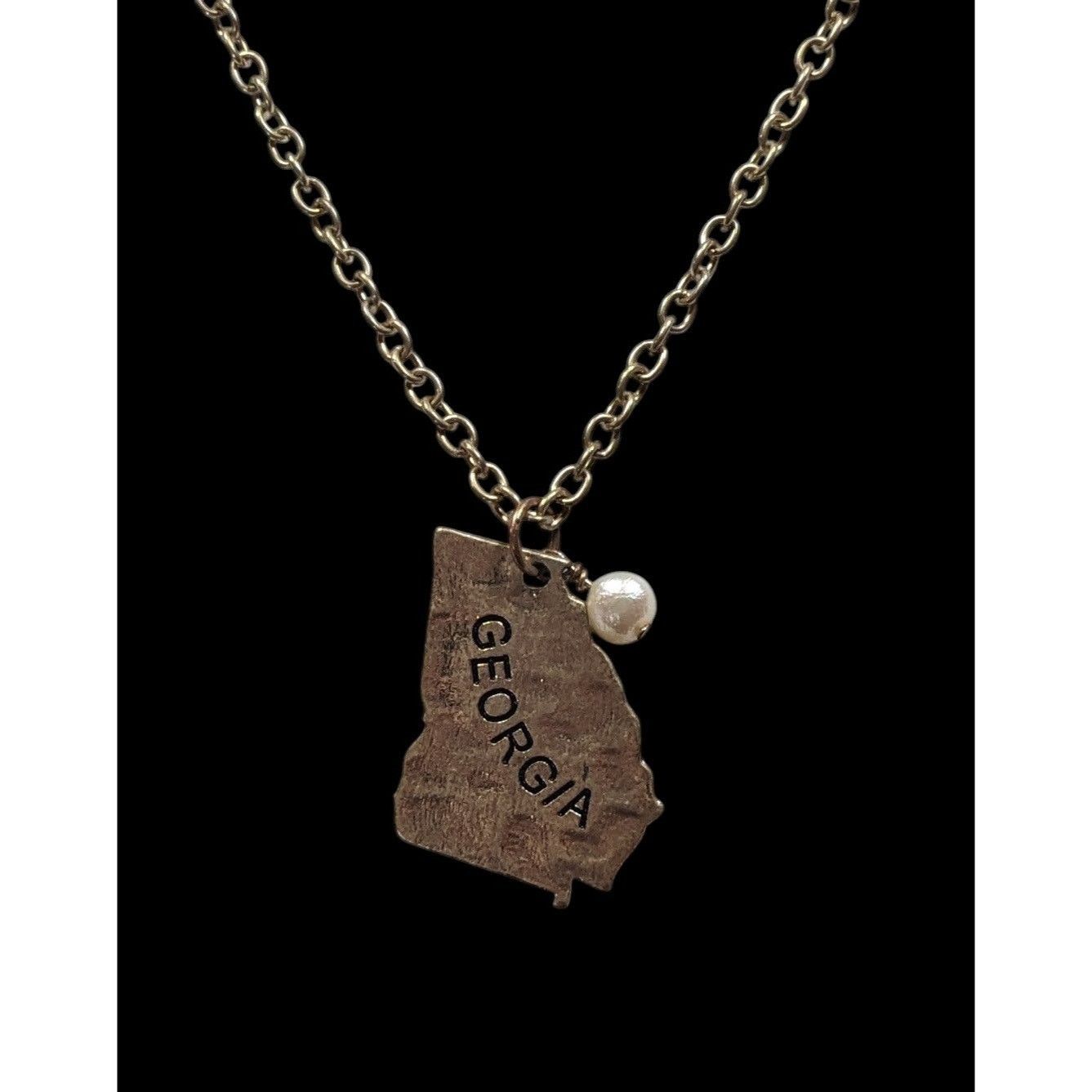 Other Souvenir Georgia State Shaped Gold Tone Pendant Necklace Size ONE SIZE - 3 Thumbnail
