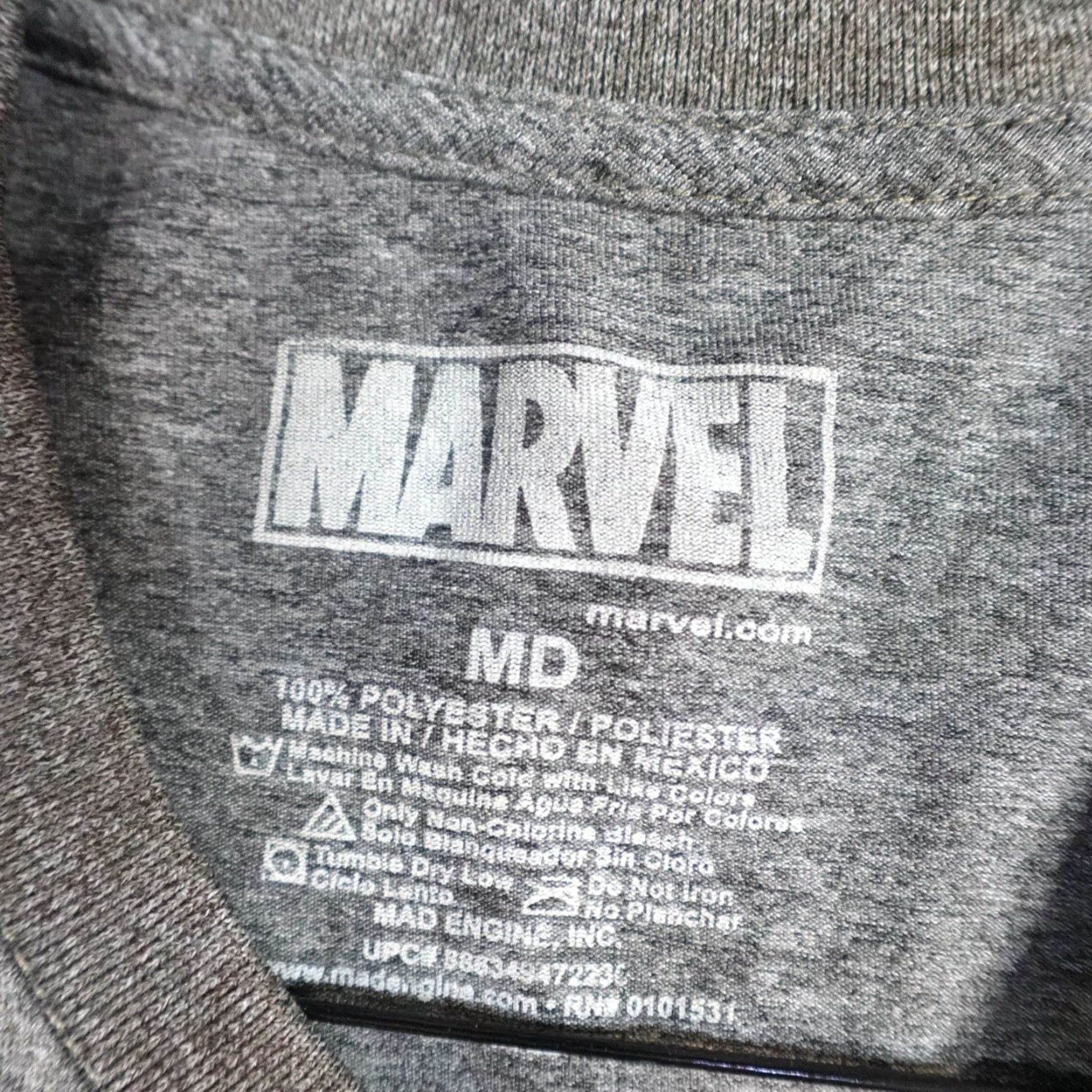 Vintage Marvel The Punisher T-shirt M Gray Heather Logo Marvel Official Performance Shirt Mens Regular Short Sleeve Crew Neck Graphics Print Mens Size US M / EU 48-50 / 2 - 2 Thumbnail