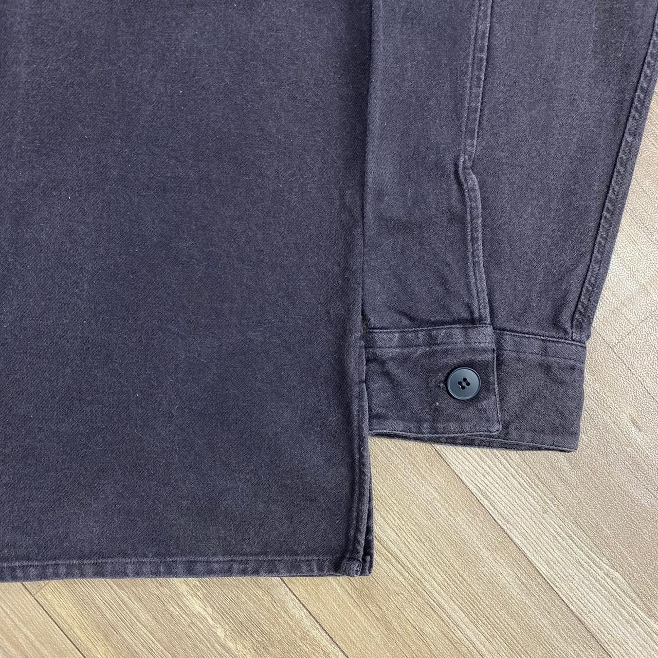 agnes b. Vintage Agnes B. Paris Military Style Black Washed Shirt Size US M / EU 48-50 / 2 - 5 Thumbnail