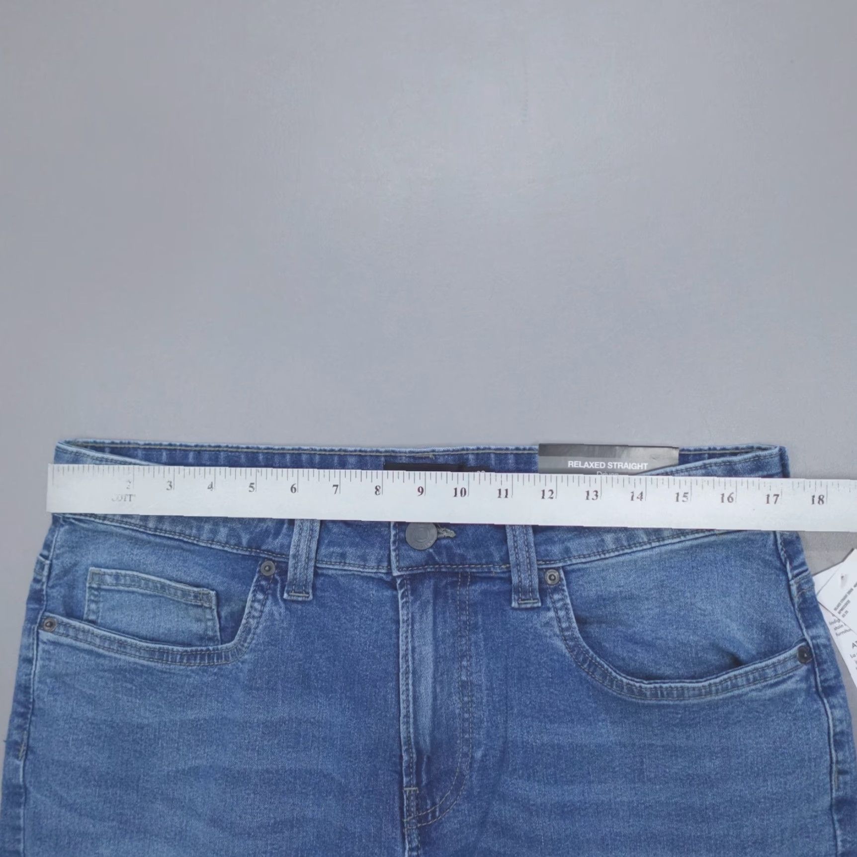 Buffalo David Bitton Buffalo David Bitton Jeans Driven Relaxed Straight Men 32x30 Blue Denim 5-Pocket Baggy Stretch Modern Casual Mens Straight Jeans Size US 34 / EU 50 - 6 Thumbnail