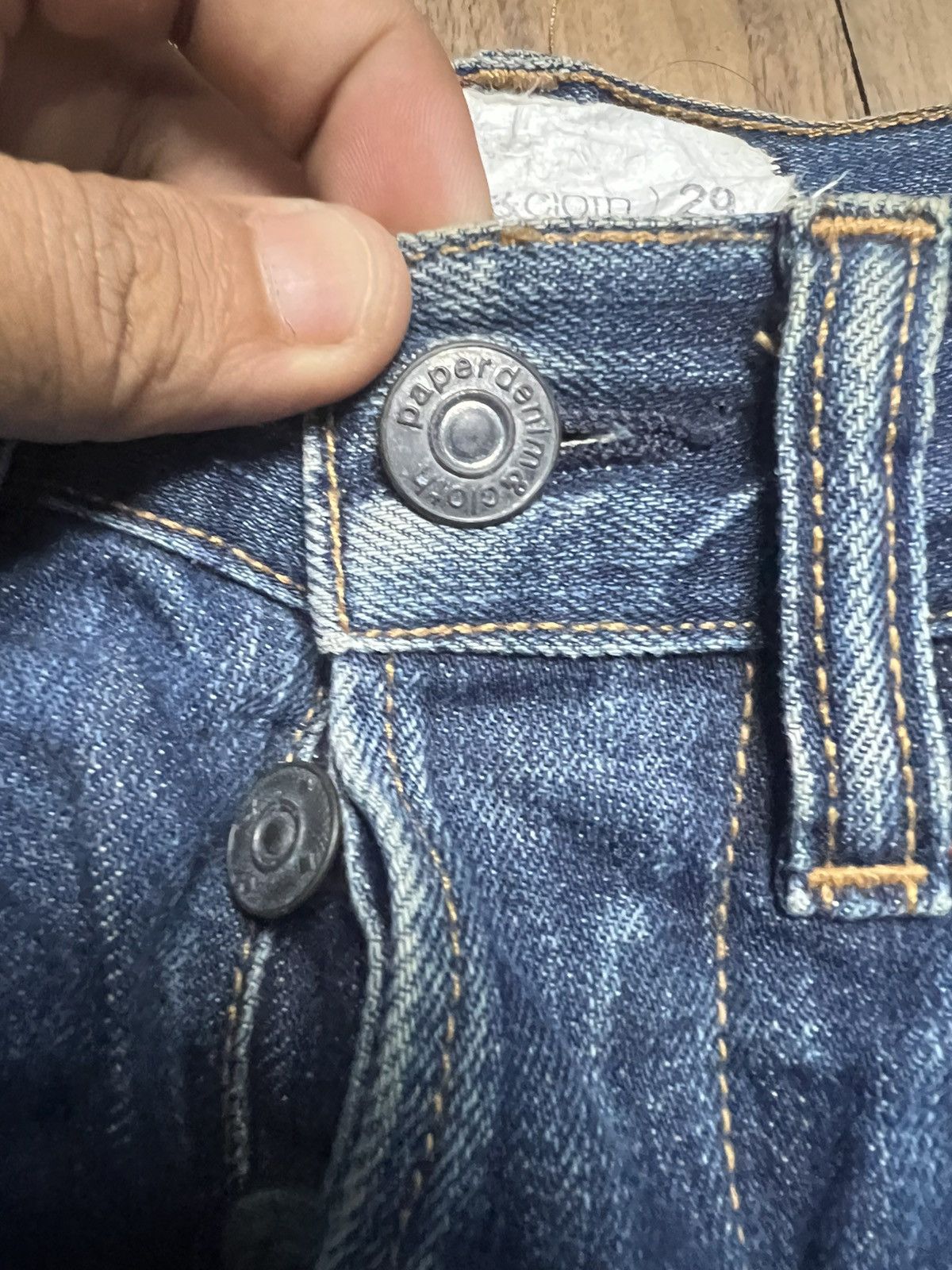 Paper Denim & Cloth Vintage Paper Denim & Cloth MadeInUSA Straight Leg Jeans(45) Size US 29 - 7 Thumbnail