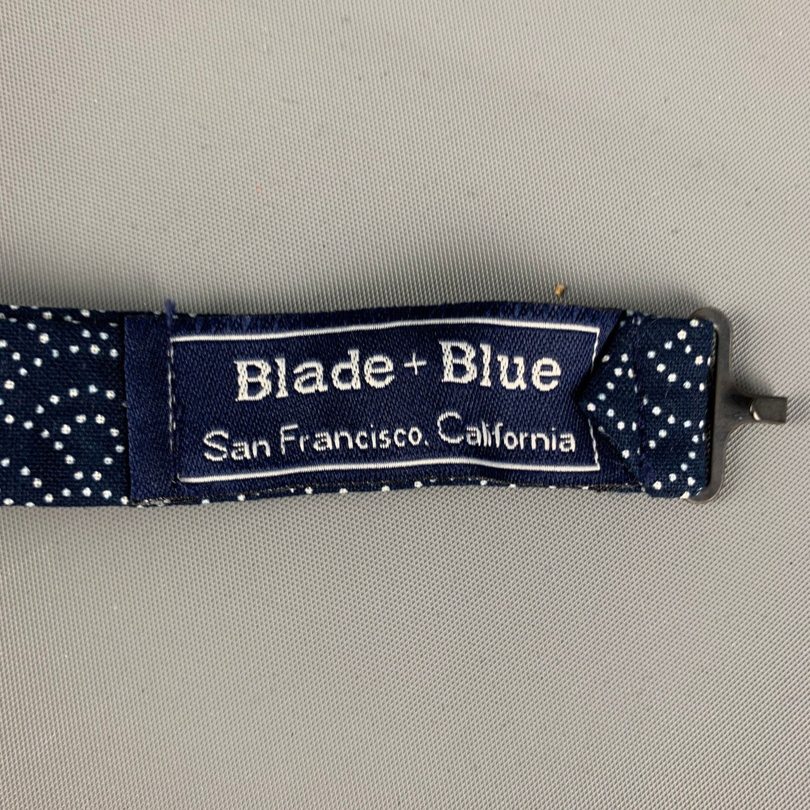 Other BLADE+BLUE Navy White Dots Cotton Bow Tie Size ONE SIZE - 3 Thumbnail