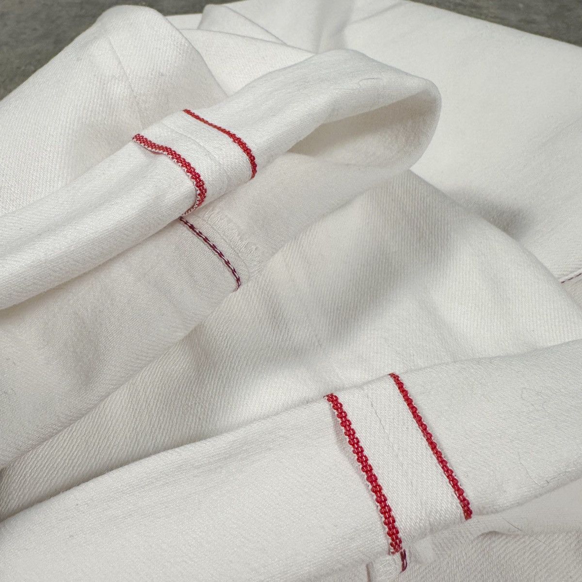 Kiton KITON Limited Edition Selvedge Denim Jeans In White Size US 40 / EU 56 - 16 Thumbnail