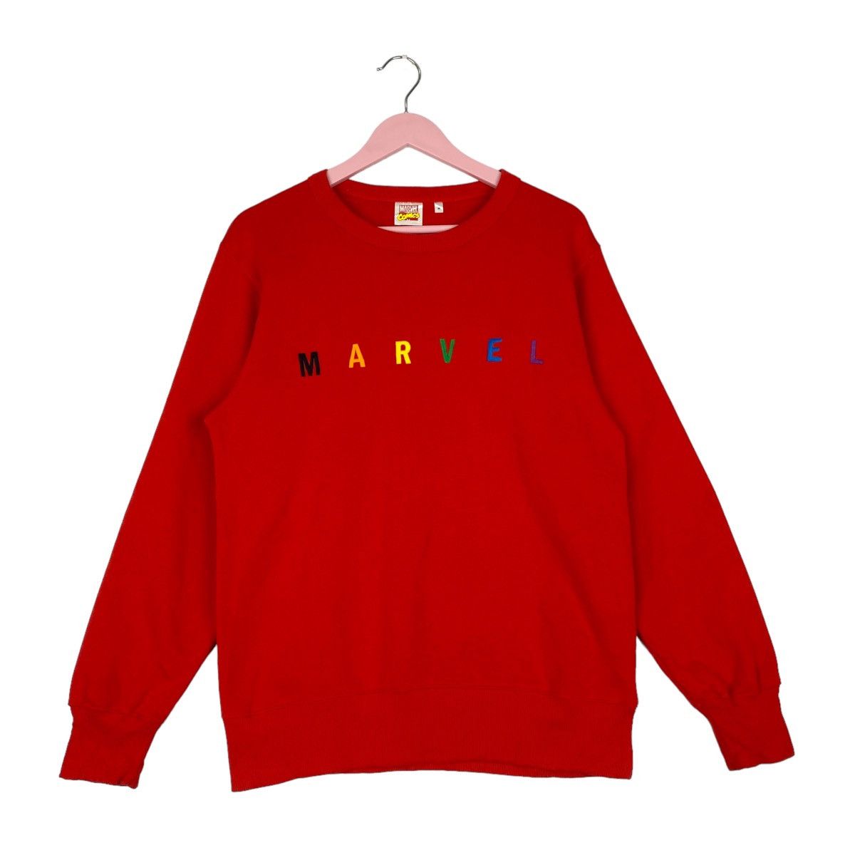 Marvel Comics × Vintage Vintage Marvel Embroidered Logo Crewneck Sweatshirt Size US M / EU 48-50 / 2 - 1 Thumbnail