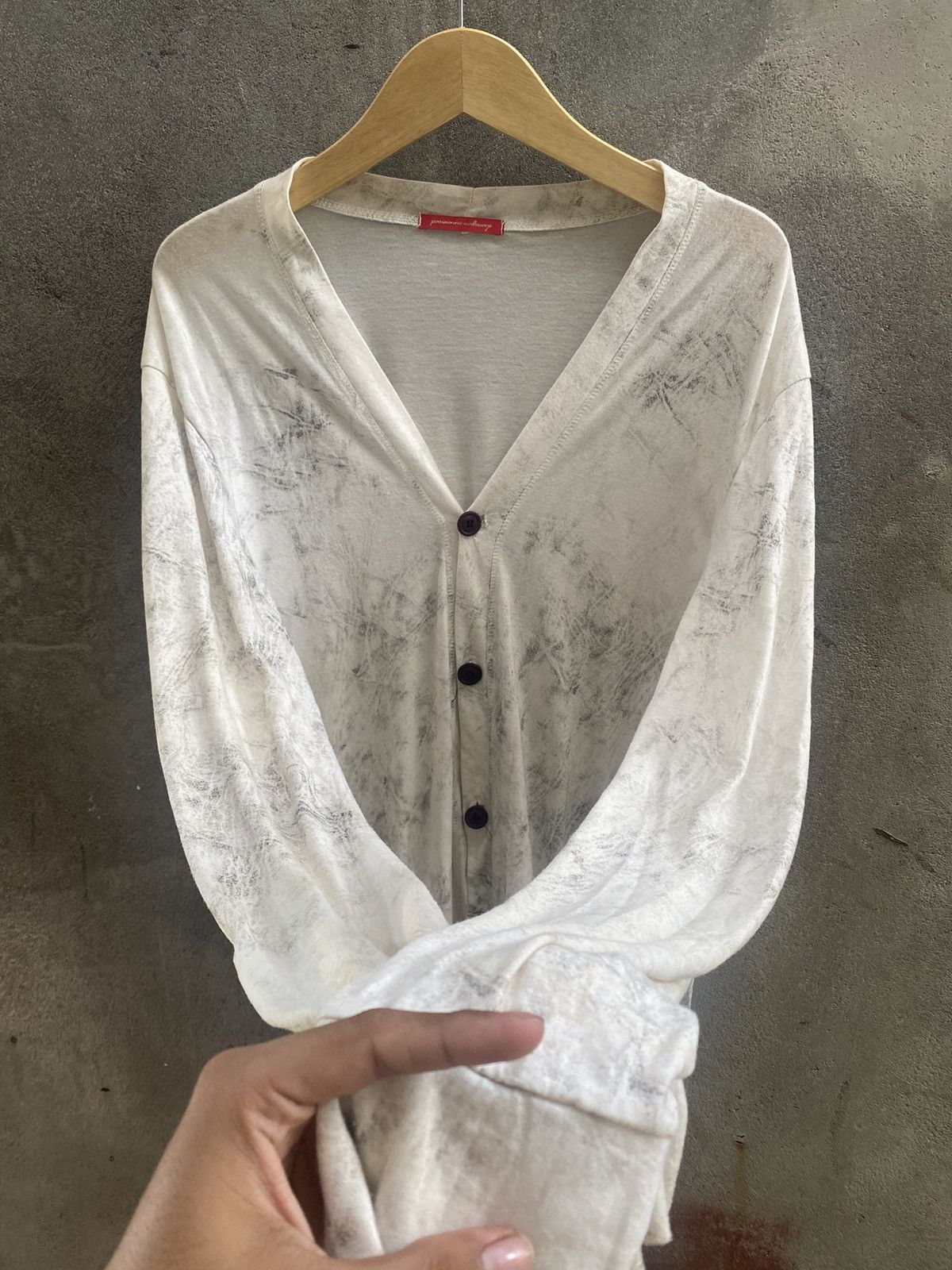 14th Addiction 1978s Parisienne dirty cardigan inspired cdg mm Rick Owens Size US L / EU 52-54 / 3 - 4 Thumbnail