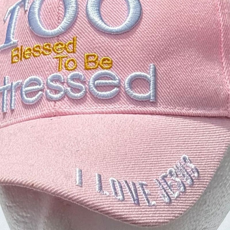 Other 'Too Blessed To Be Stressed' Women's Hat Size ONE SIZE - 3 Thumbnail