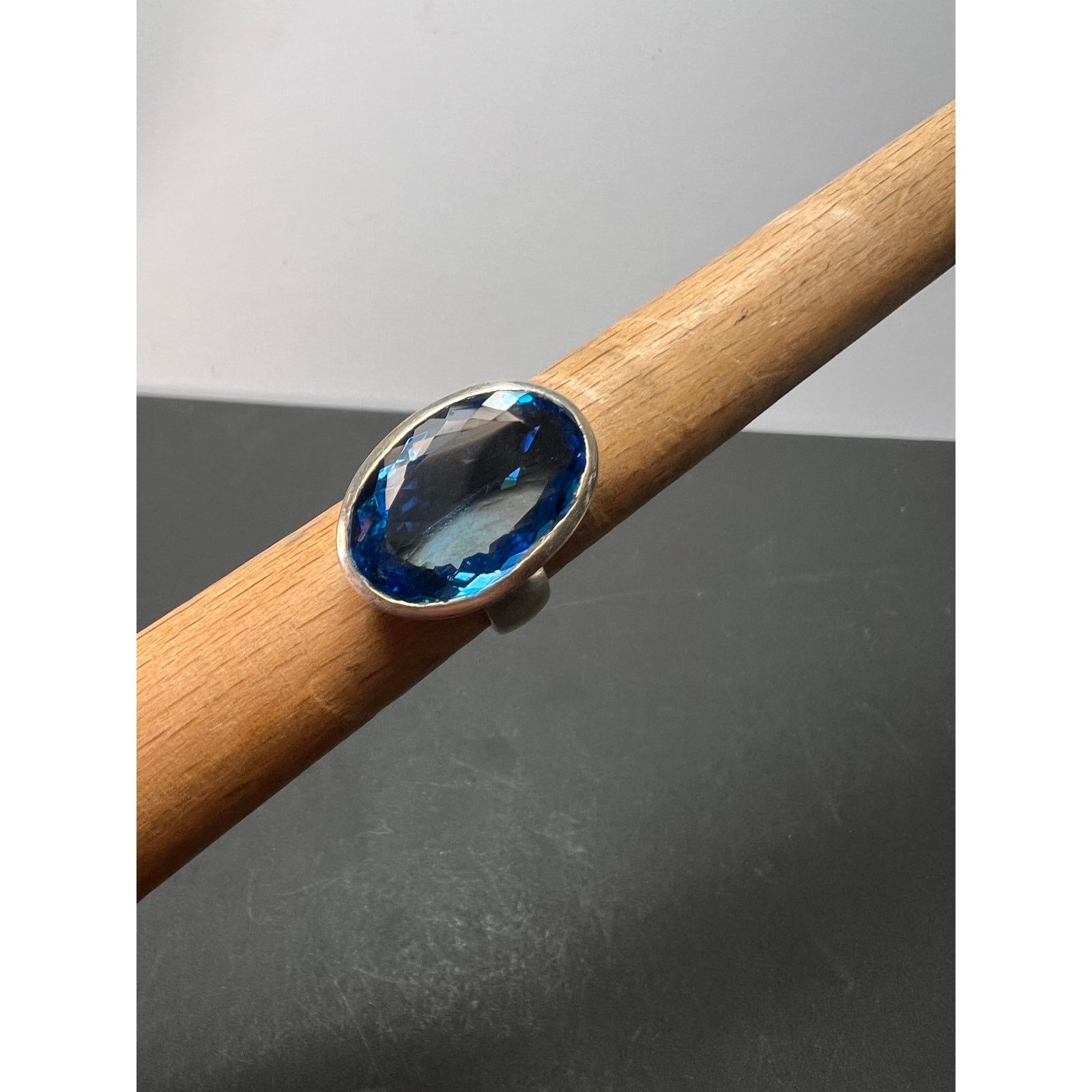 Other NEW Swiss blue topaz 925 ring size 8 / 11.70 grams Size ONE SIZE - 9 Thumbnail