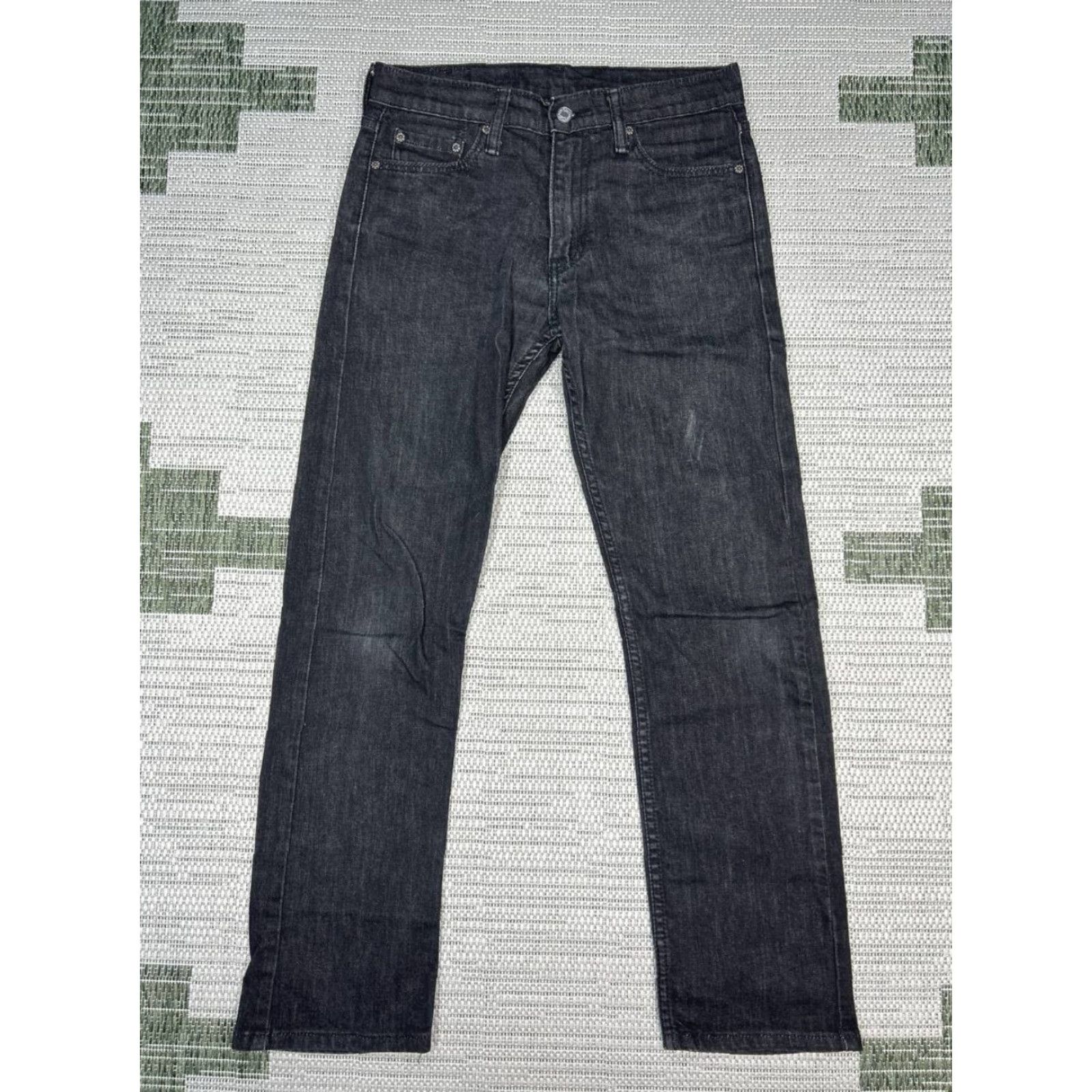 Levi's Levi's 513 Jeans Mens 30 Black Denim Cotton Stretch Low Rise Straight Leg 30x29 Jeans Levi's 513 Mens Black Denim Stretch Low Rise Straight Leg 30x29 Size US 30 / EU 46 - 2 Thumbnail