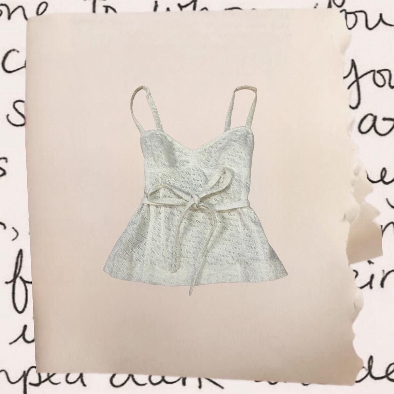 Tory Burch linen bow accent camisole tie top Size S / US 4 / IT 40 - 1 Thumbnail