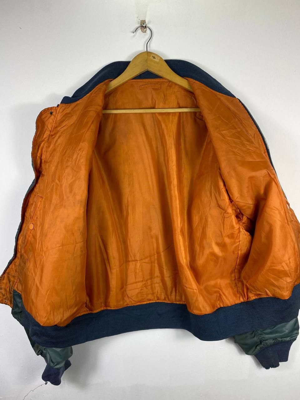 Japanese Brand vintage japanese brand thrashed bomber jacket distressed Size US XXL / EU 58 / 5 - 8 Thumbnail