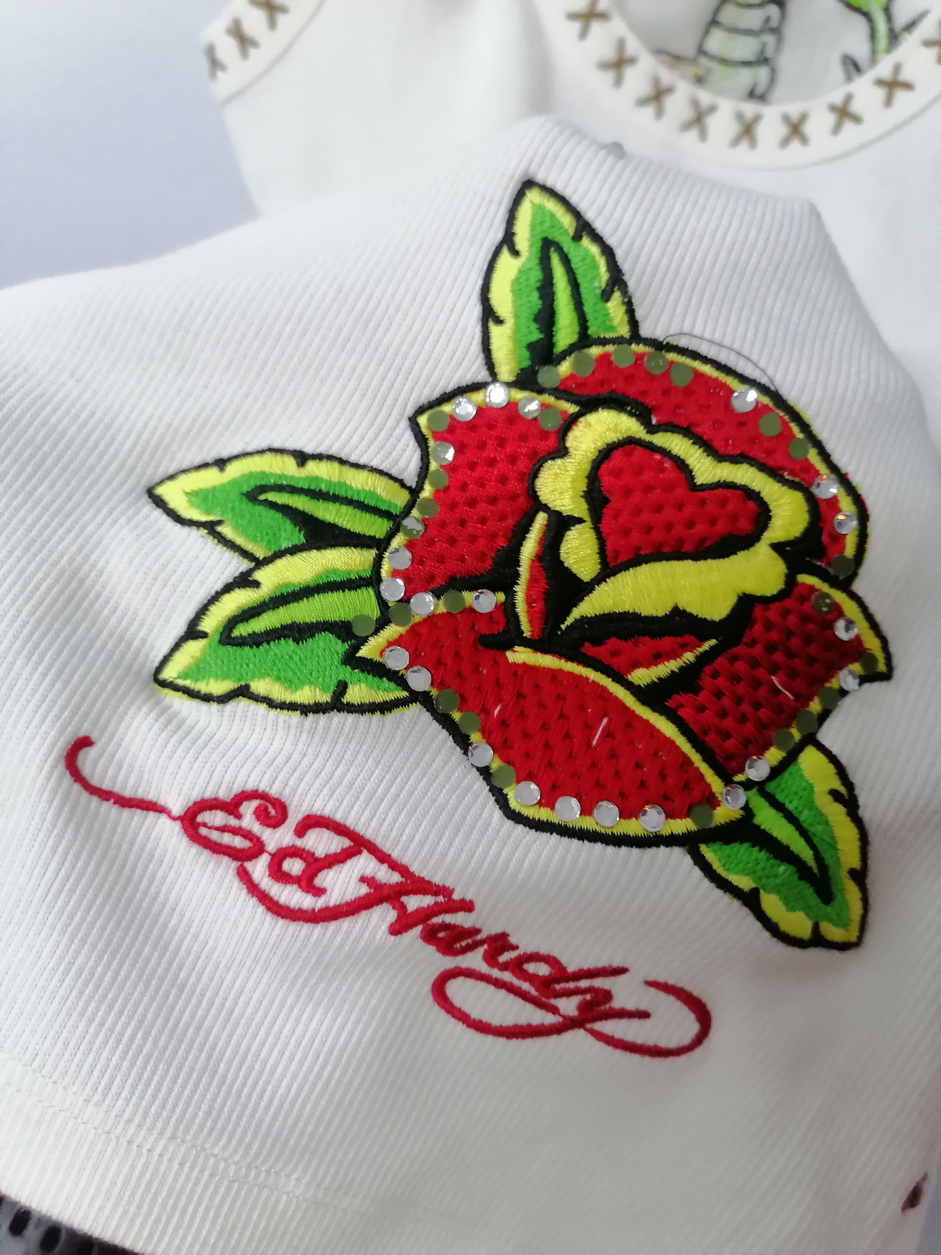 Ed Hardy Don Ed Hardy Dagger Rose Tank Tops Size M / US 6-8 / IT 42-44 - 4 Thumbnail