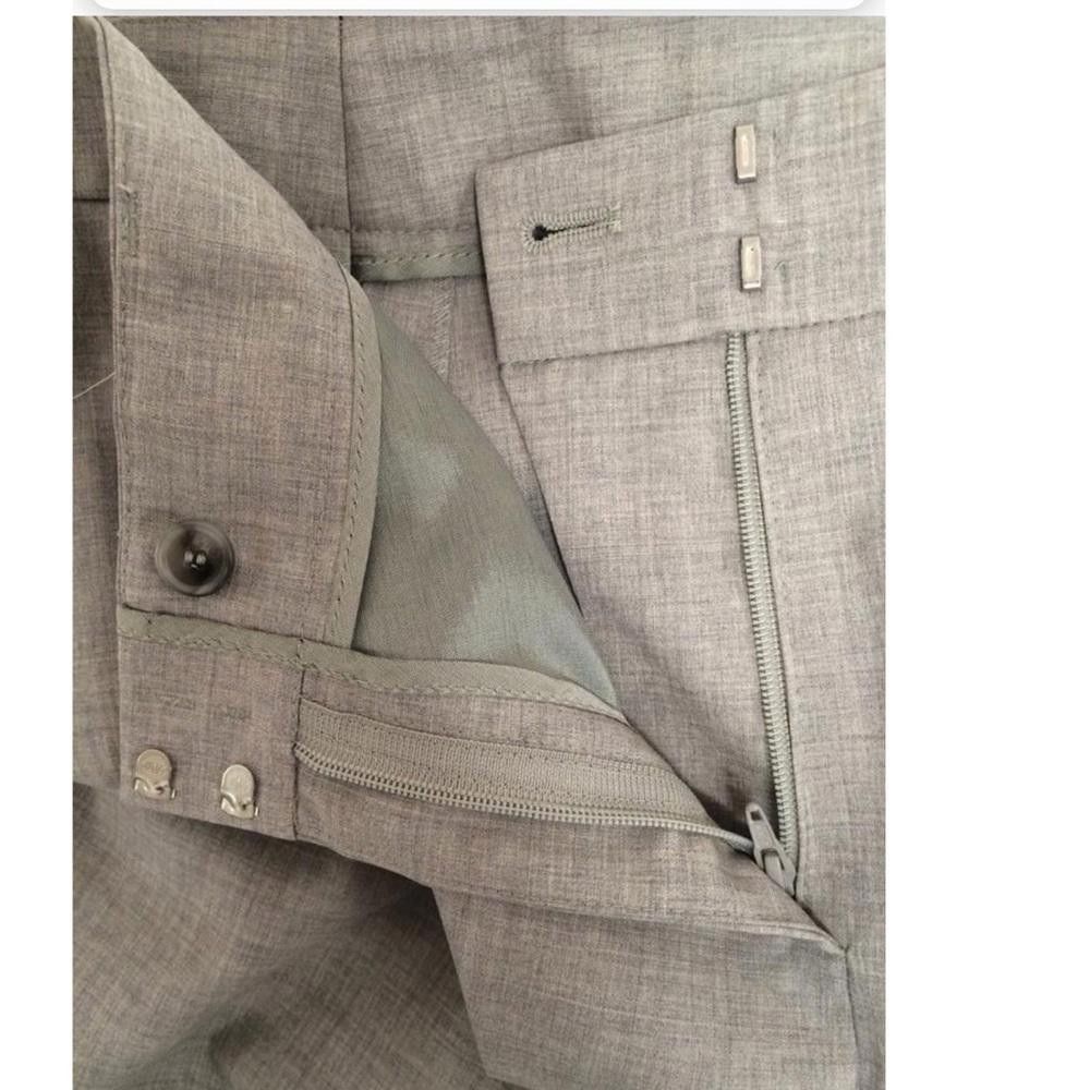 Designer Akris Punto Grey Flare Pants Size 32" / US 10 / IT 46 - 8 Thumbnail