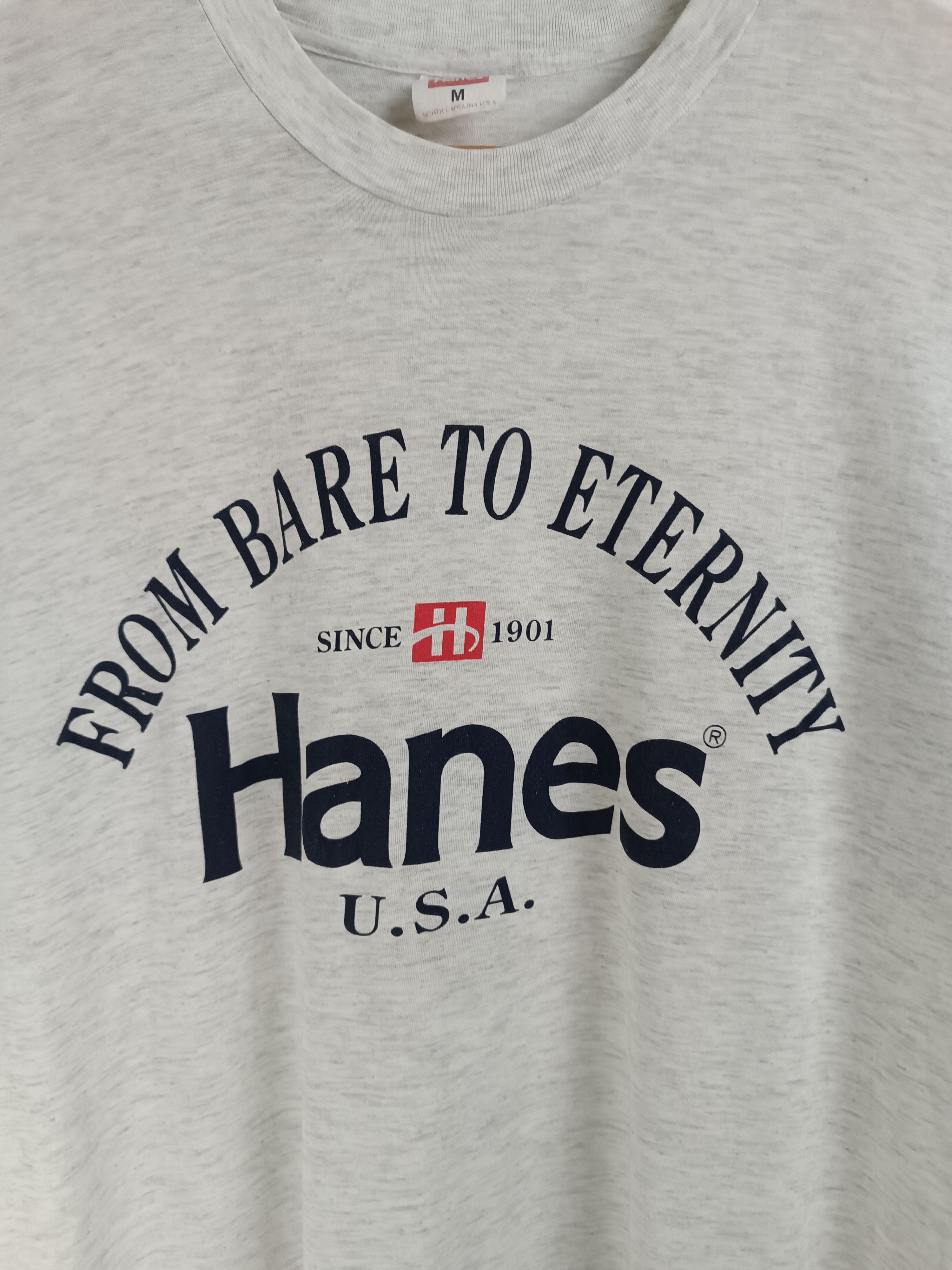 Hanes VINTAGE 90'S DISTRESSED HANES TEE BLANK FOTL ONEITA Size US M / EU 48-50 / 2 - 8 Thumbnail