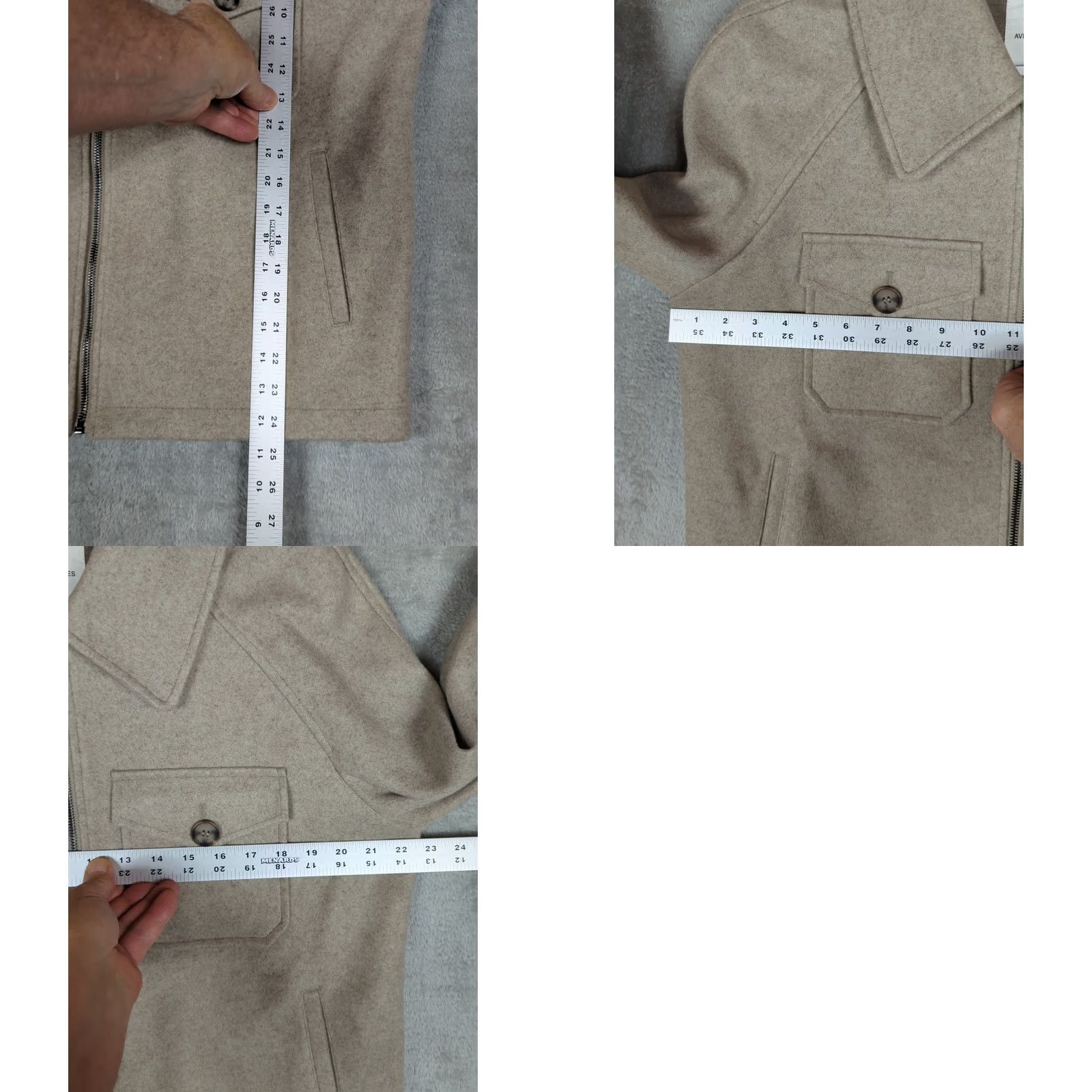 AVEC LES FILLES VINTAGE Anthropologie Avec Les Filles Jacket Womens L Oatmeal Relaxed fit Minimalist Size L / US 10 / IT 46 - 11 Thumbnail