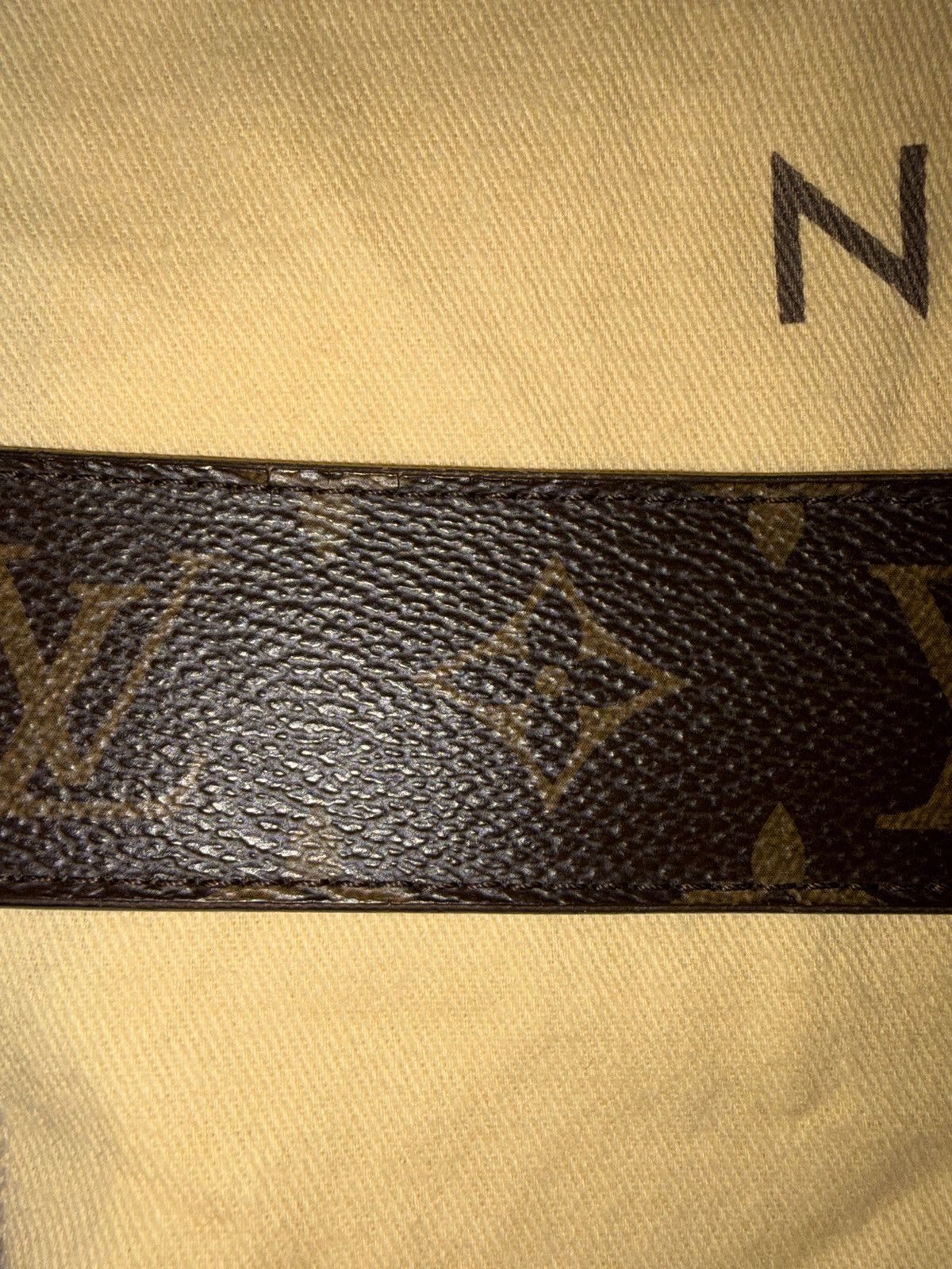 Louis Vuitton Brown Louis Vuitton Monogram Reversible Belt Size 34 - 3 Thumbnail