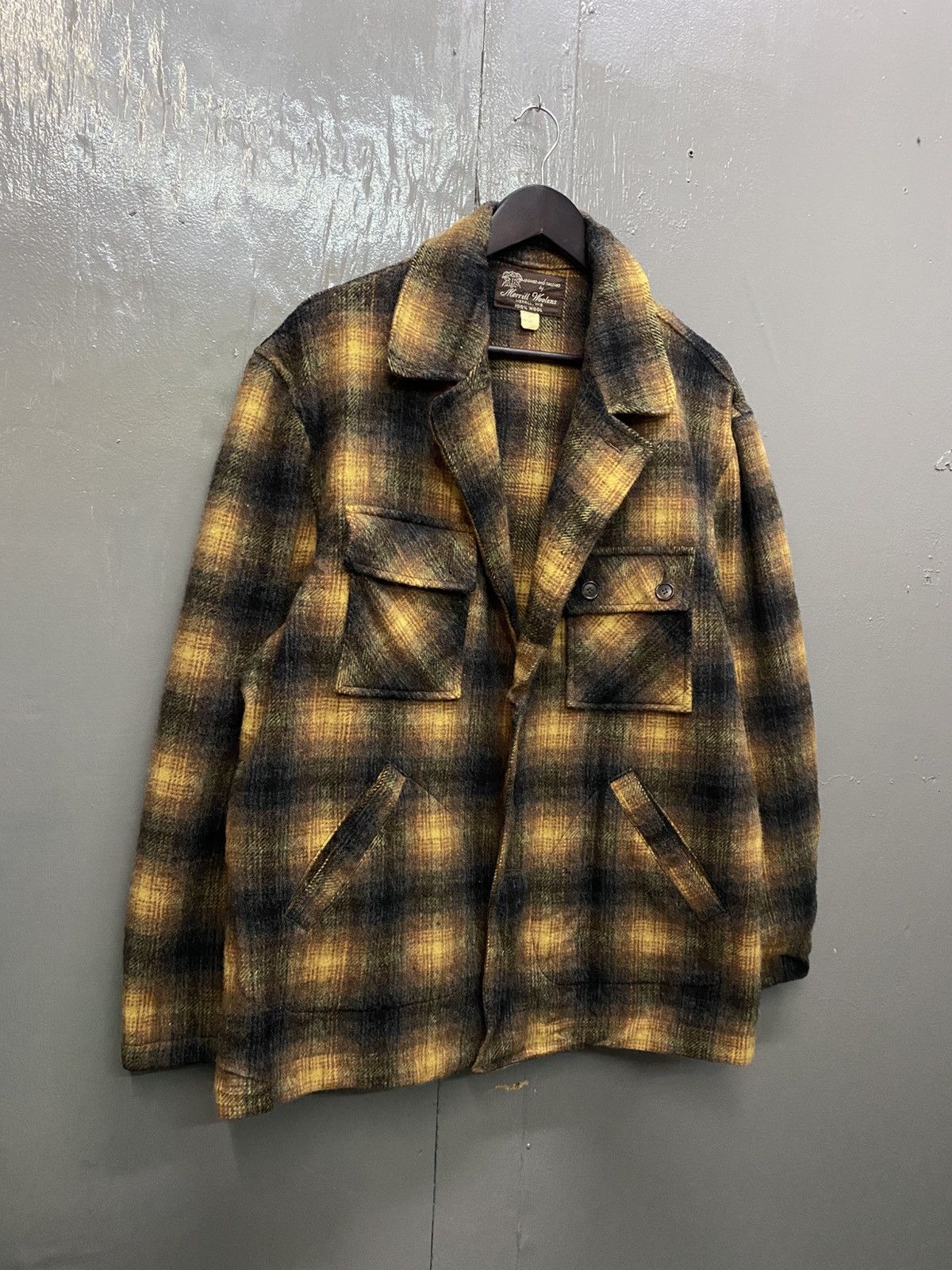 Vintage Vintage Merrill Woolen 100% Wool Plaid Tartan Jacket Size US XL / EU 56 / 4 - 3 Thumbnail