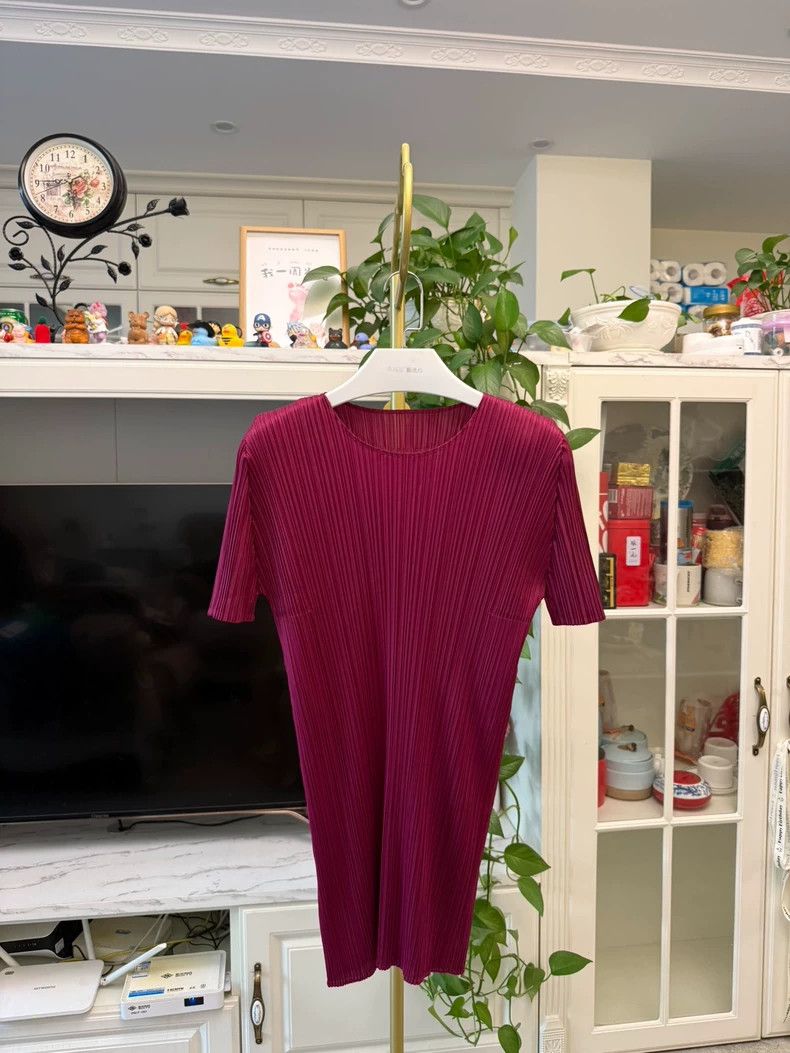 Issey Miyake issey miyake size:3 Plum-colored vest dress 2505-Nextarrow Size XXS / US 00 / IT 34 - 1 Thumbnail